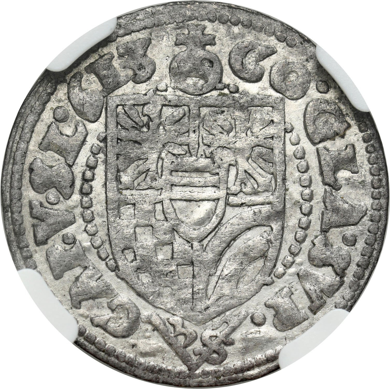 Śląsk, Księstwo Ziębicko-Oleśnickie. Karol II (1548–1617). 3 krajcary 1613, Oleśnica NGC AU55