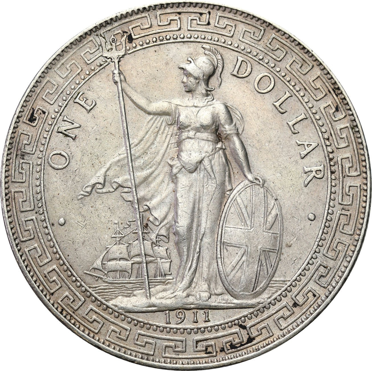 Wielka Brytania. Jerzy V (1910-1936). Trade dolar 1911, Bombaj 