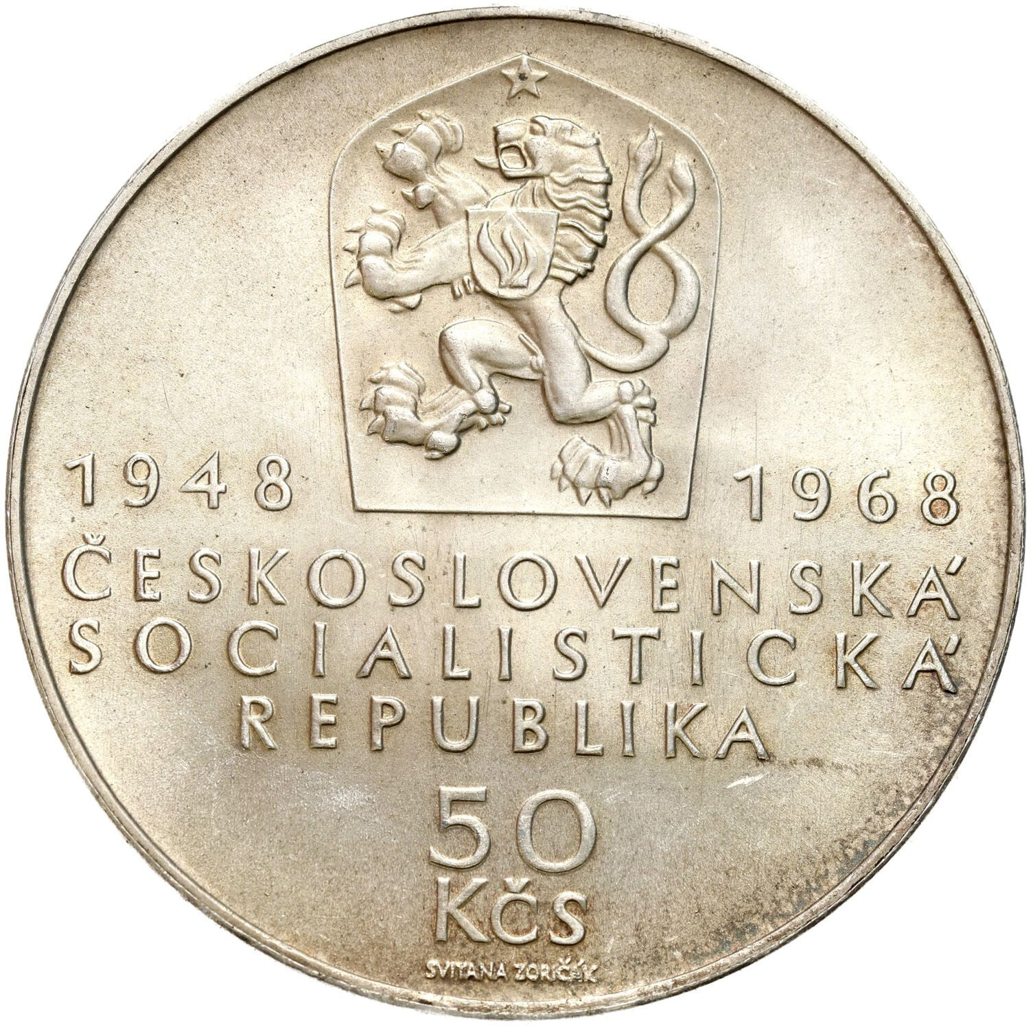 Czechosłowacja 50 koron 1968 Kremnica - PIĘKNA