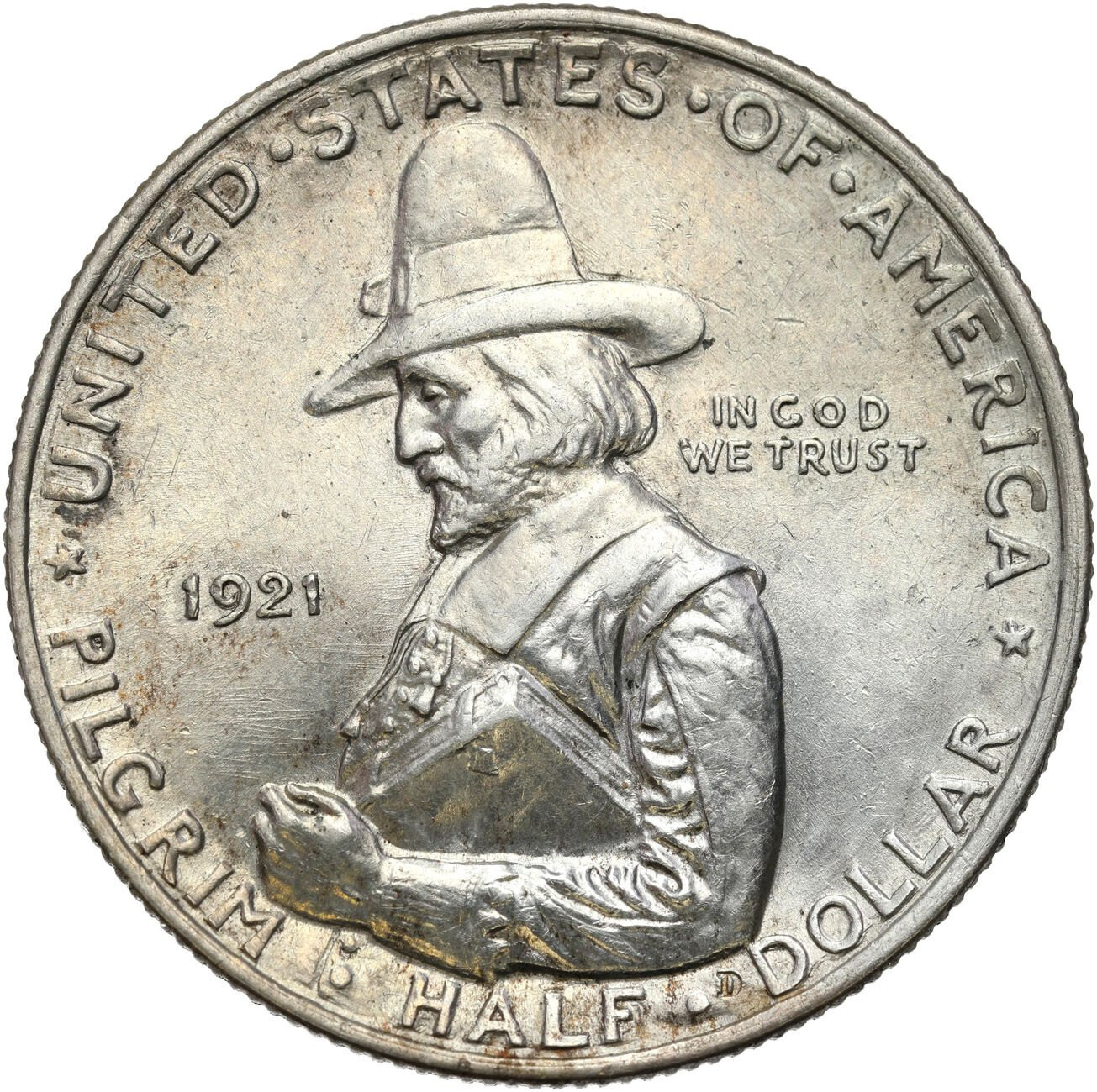 USA 1/2 dolara (50 centów) 1921 Pilgrim Tercentenery, Filadelfia 