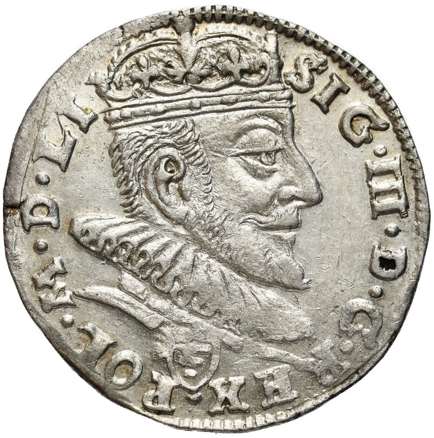 Zygmunt III Waza, Trojak (3 grosze) 1589, Wilno - herb Korczak