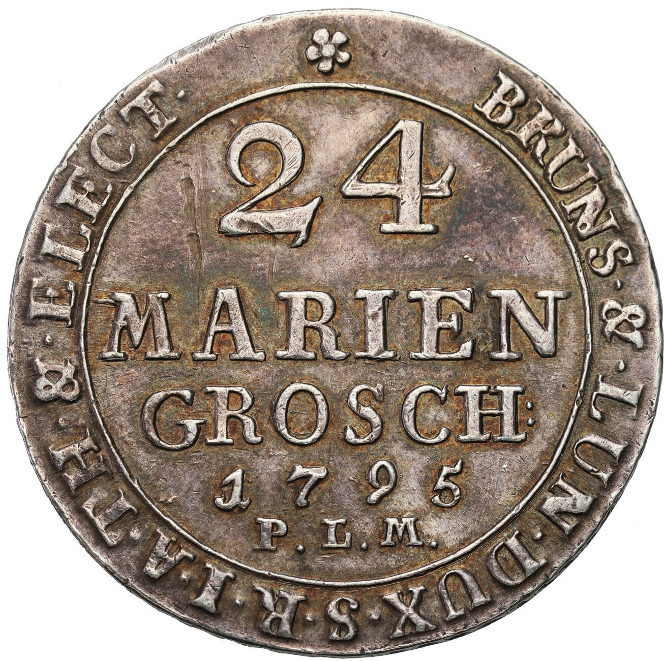 Niemcy, Brunszwik-Calenberg-Hannover. Jerzy III (1760-1814), 24 grosze maryjne (2/3 talara) 1795 P.L.M. Clausthal