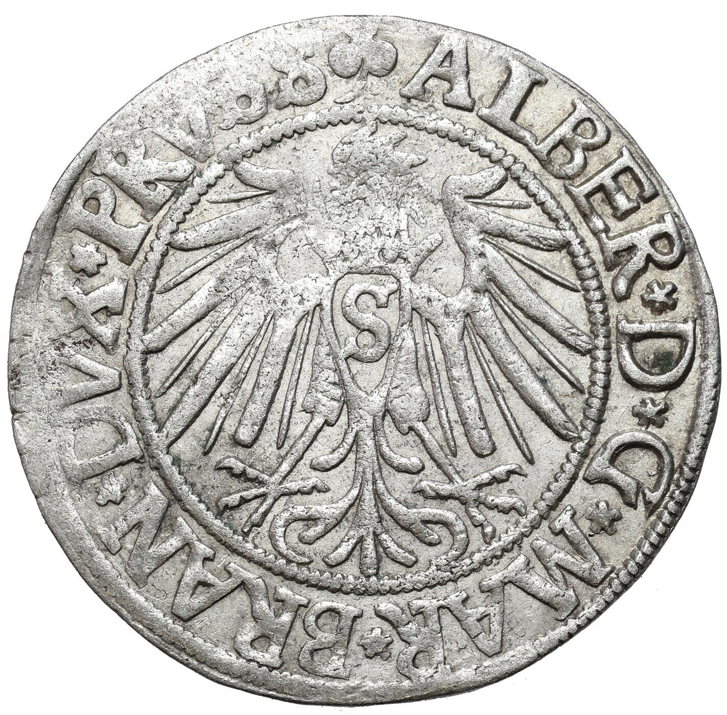 Prusy Książęce (1525–1657). Albert Hohenzollern (1525–1568). Grosz 1541, Królewiec