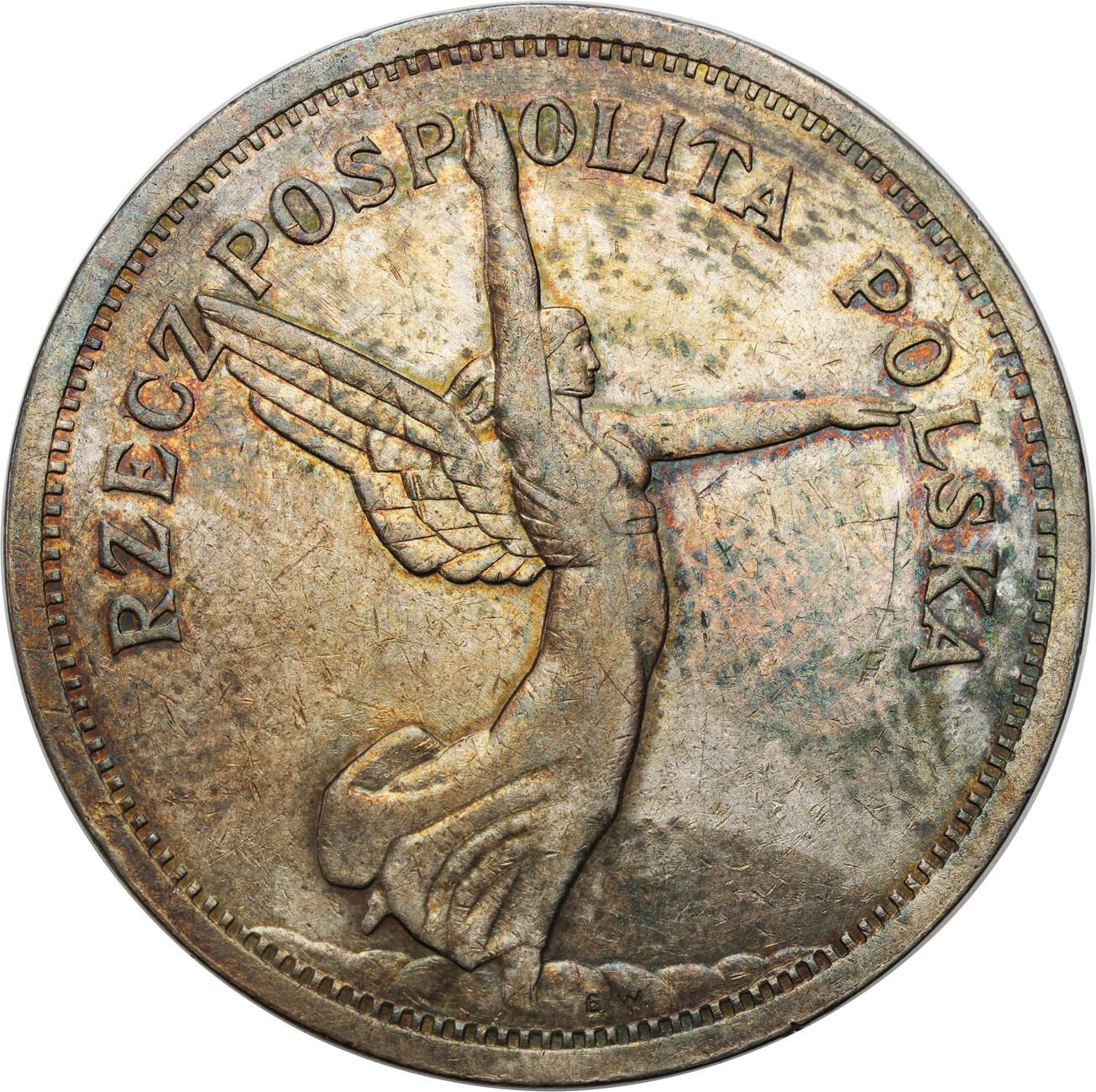 II RP. 5 złotych 1928 Nike bez znaku - ŁADNE