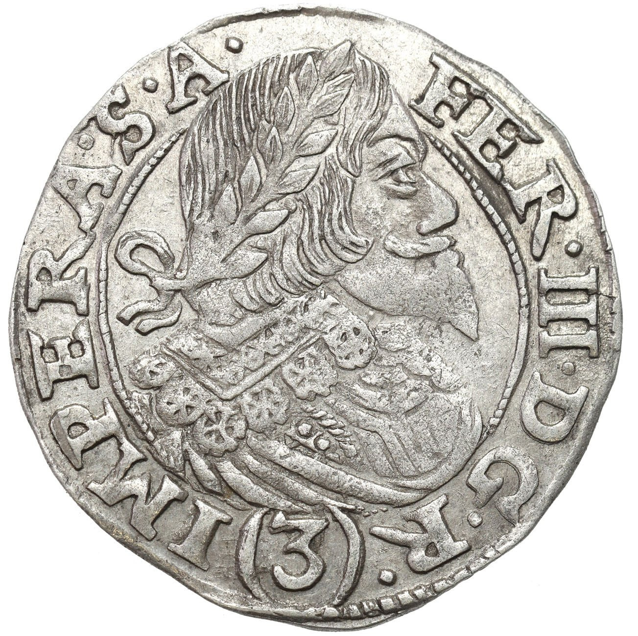 Austria, Ferdynand III (1637–1657), 3 krajcary 1648, Praga