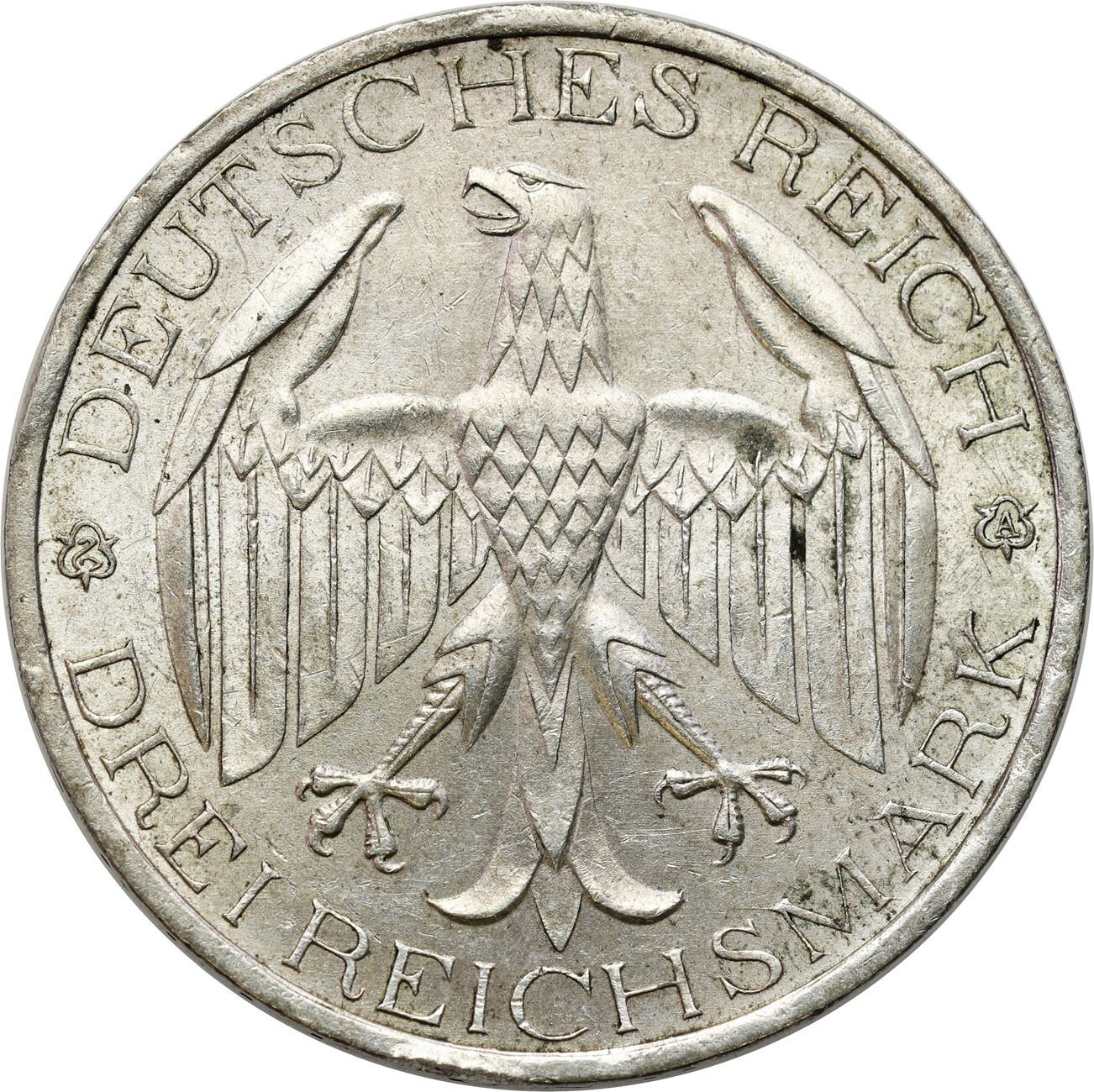 Niemcy, Republika Weimarska. 3 marki 1929, Berlin –ŁADNE