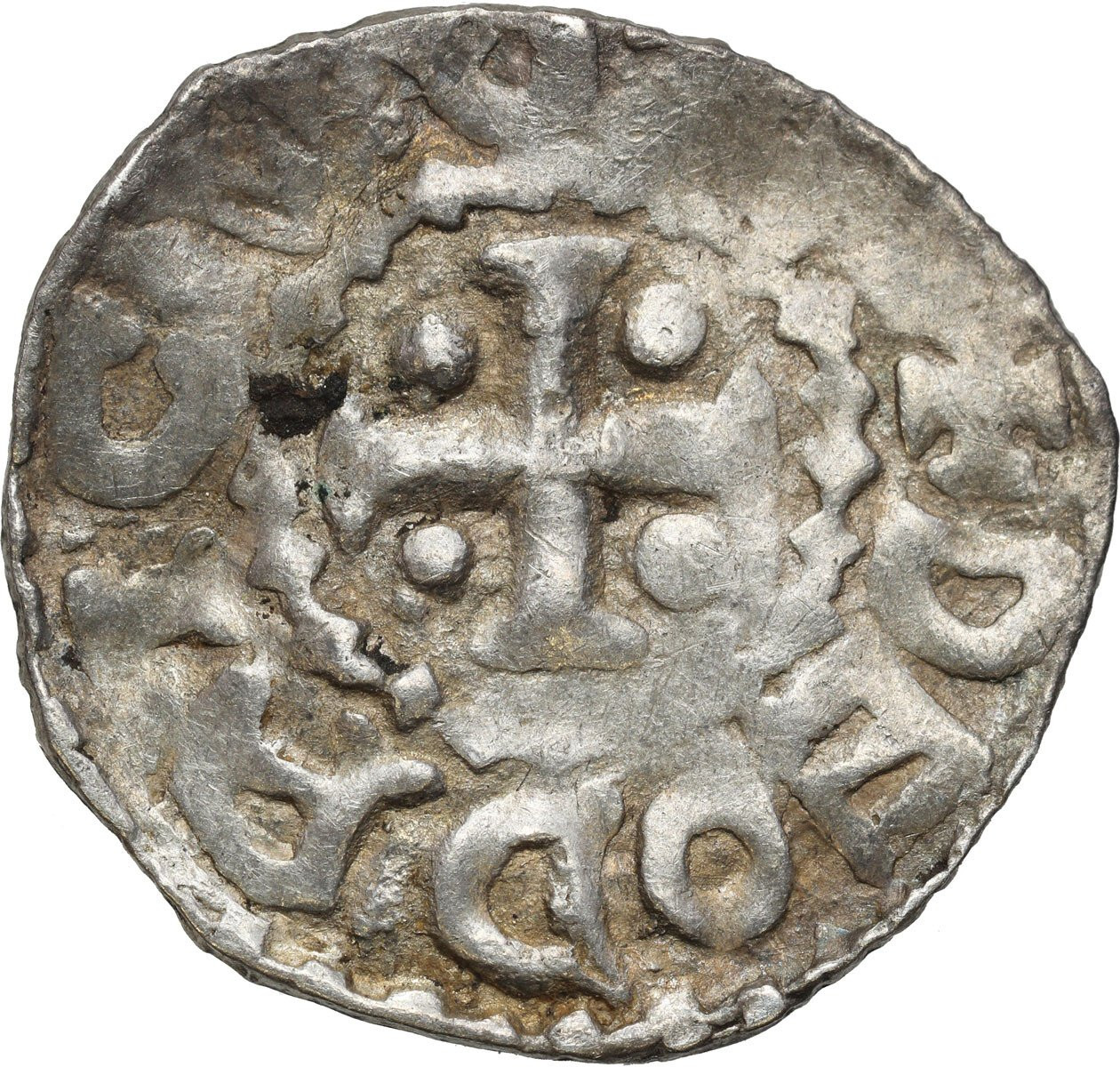 Niemcy, Górna Lotaryngia – Metz. Dietrich II (1004-1046) i Heinrich II (1002-1024). Denar