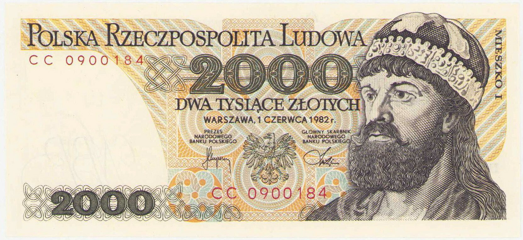 2.000 złotych 1982 seria CC