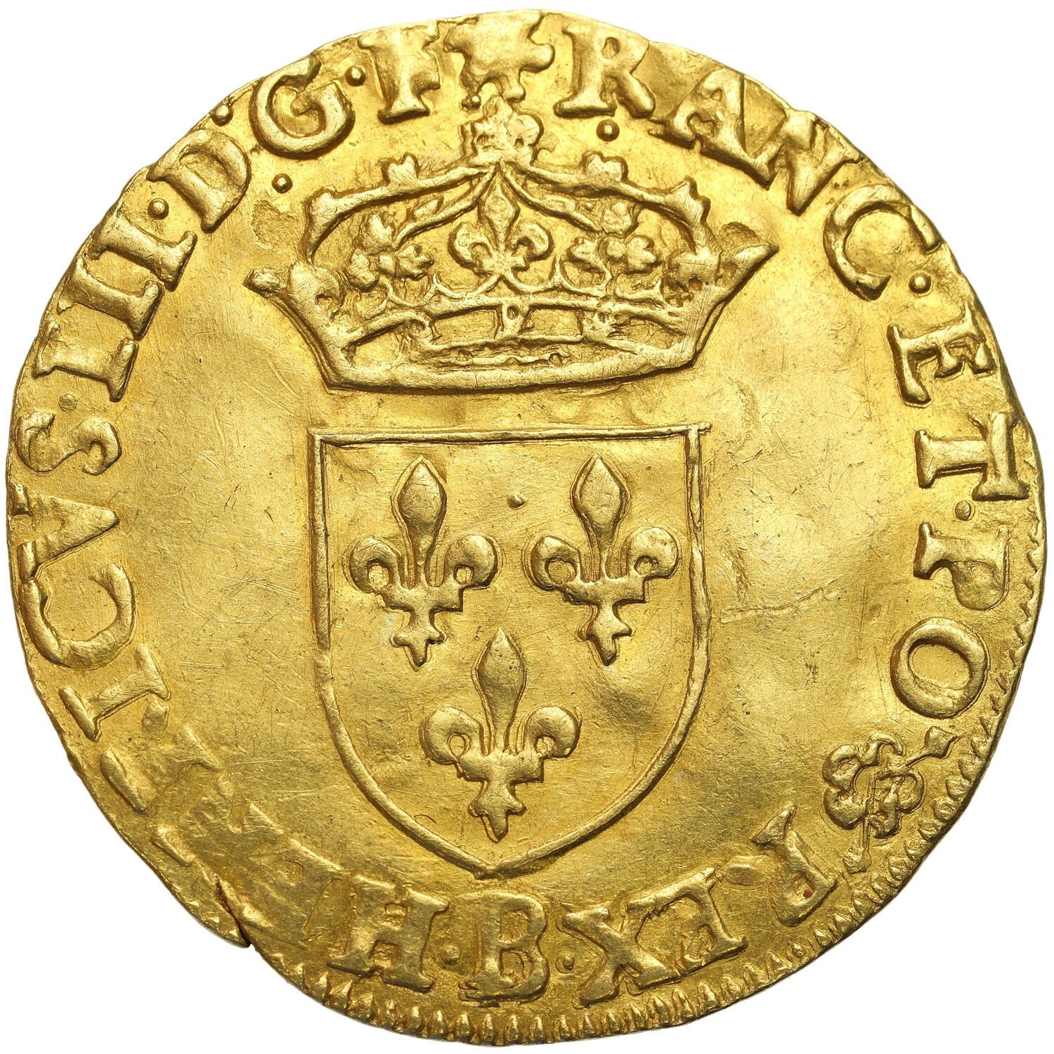 Polska/Francja. Henryk III Walezy (1674-1589), Ecu d’or 1584, B, Rouen