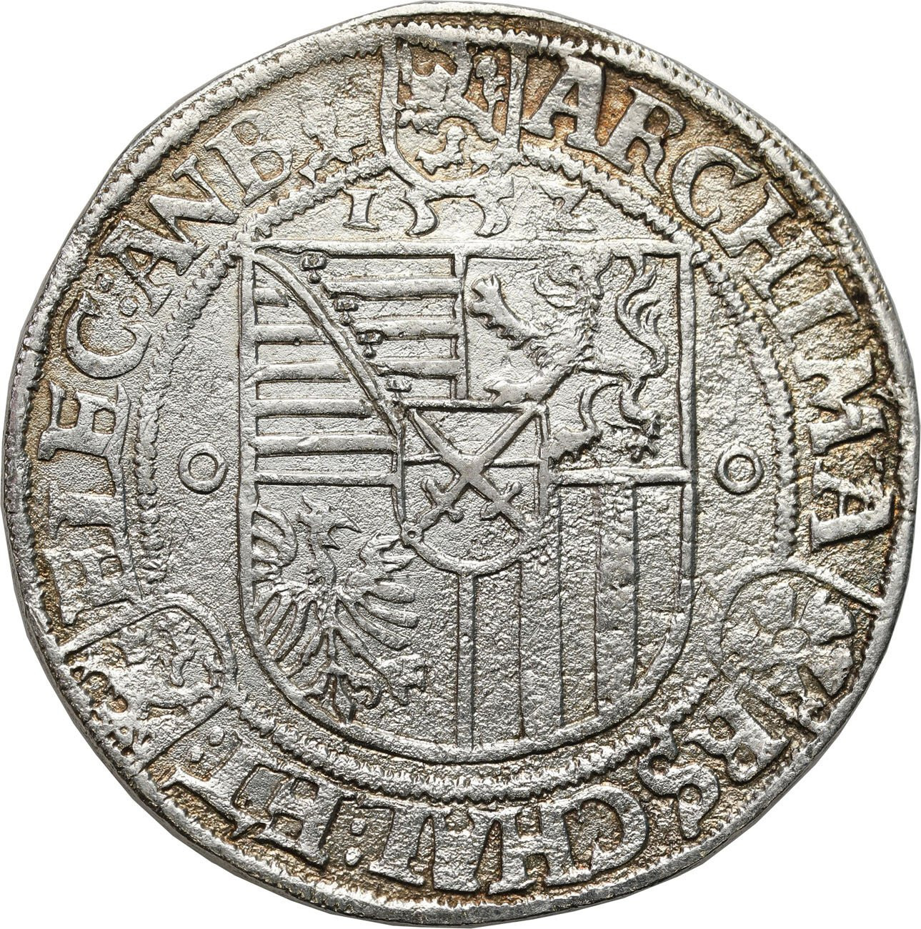 Niemcy. Saksonia. Moritz (1547-1553). Talar 1552, Eichel-Annaberg- RZADKI
