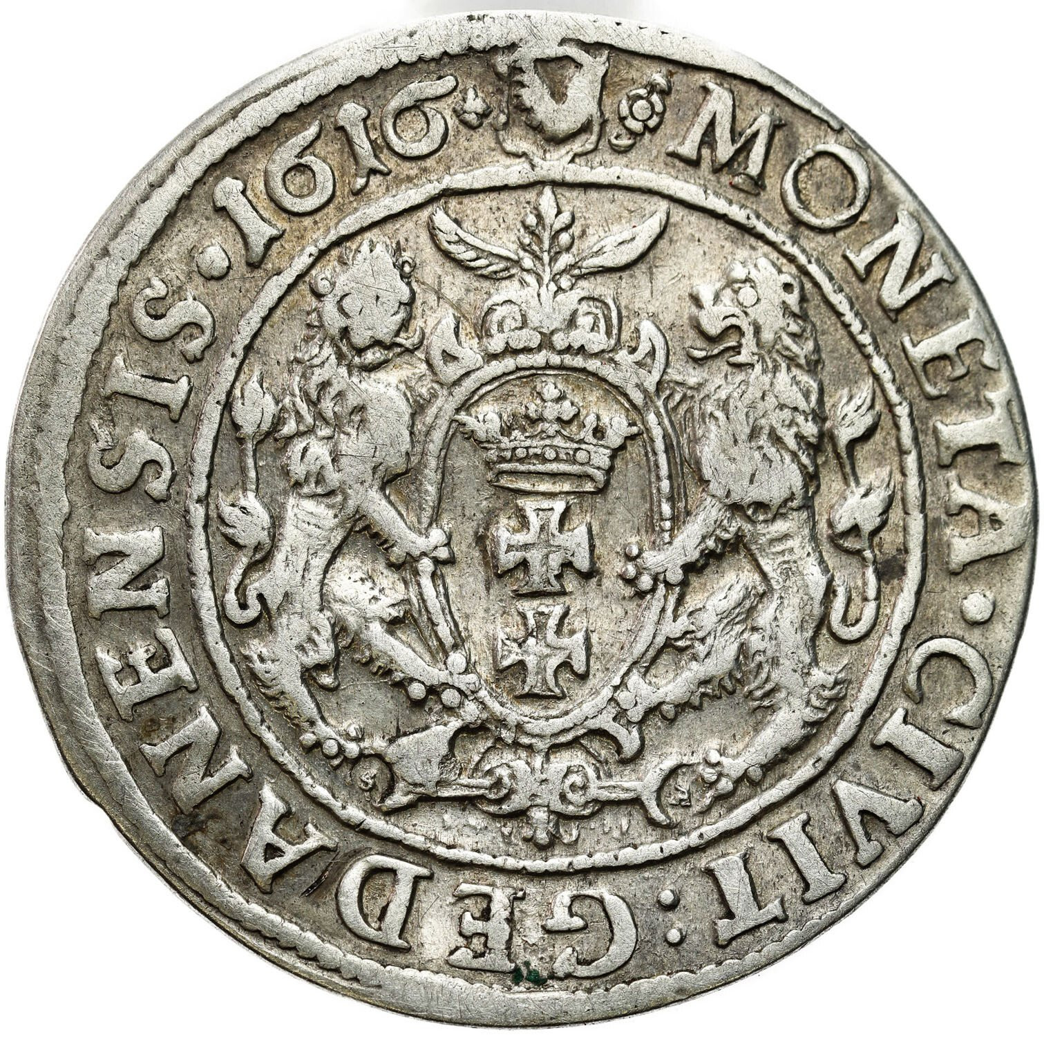 Zygmunt III Waza. Ort (18 groszy) 1616, Gdańsk