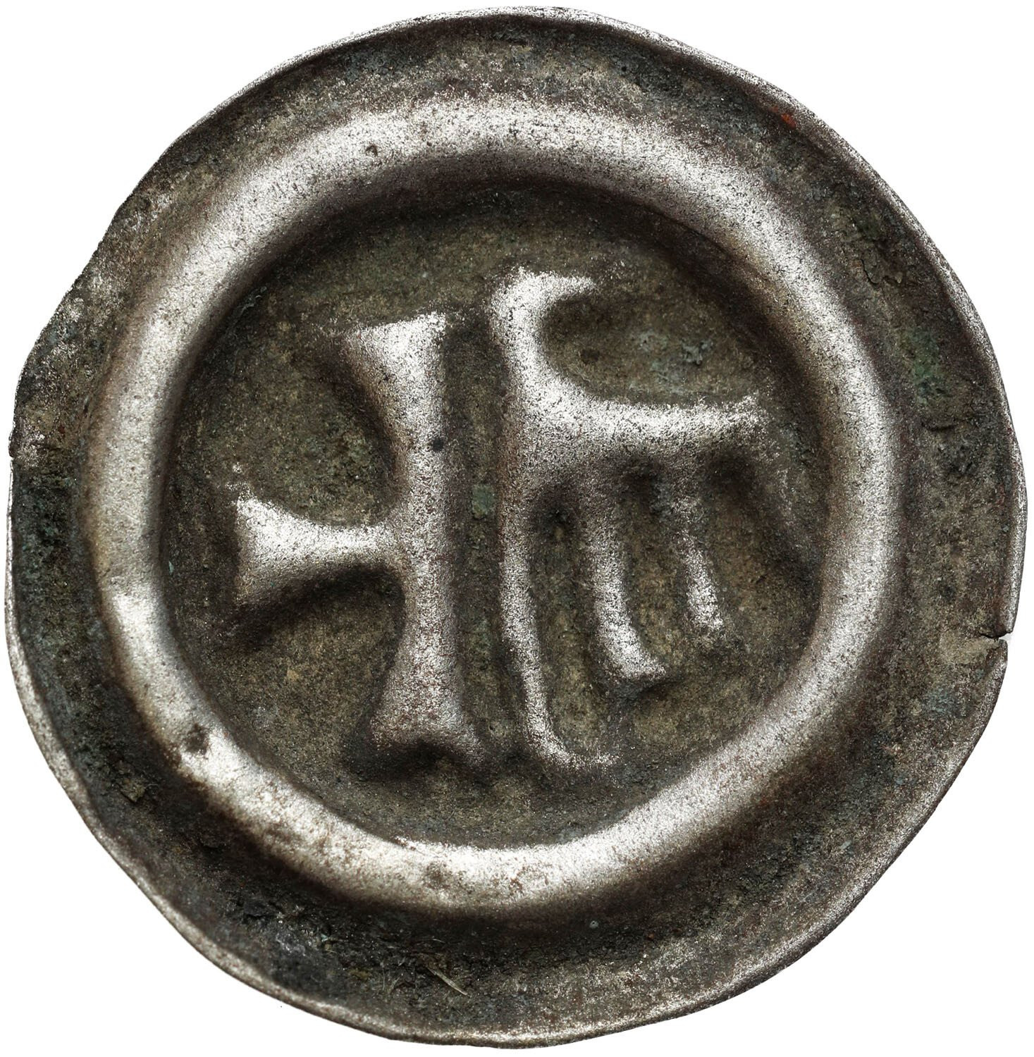 Śląsk, Księstwo Opolskie. Bernard (1400–1449) lub Mikołaj I (1439–1476). Brakteat XV w., Opole