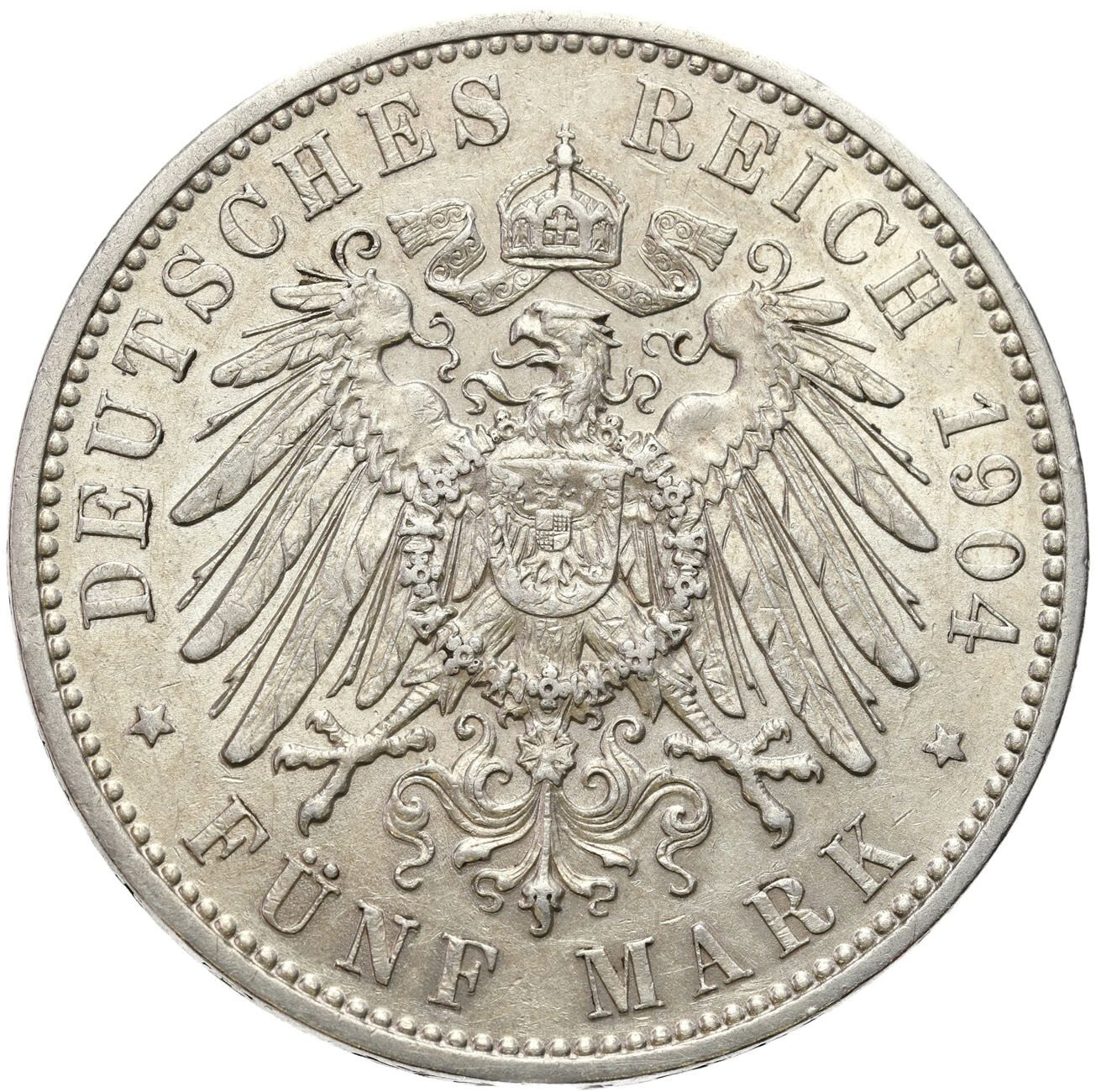 Niemcy, Saksonia. Jerzy (1902–1904), 5 marek 1904 E, Muldenhütten