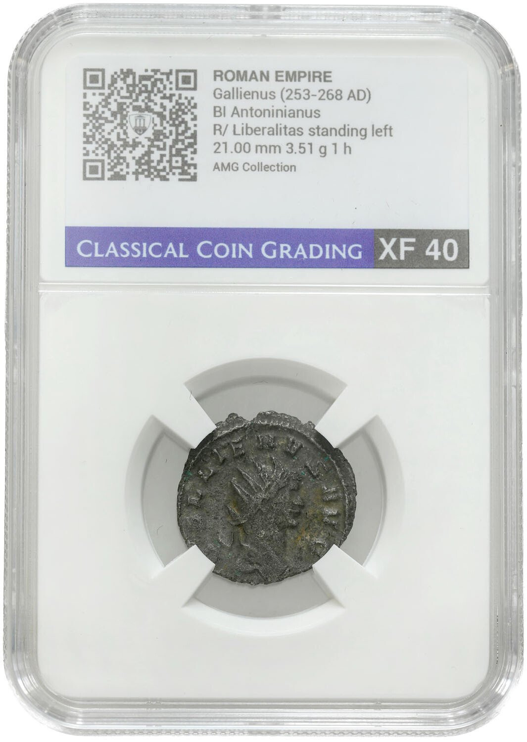 Cesarstwo Rzymskie. Gallienus (253-268) Antoninianus CCG XF40