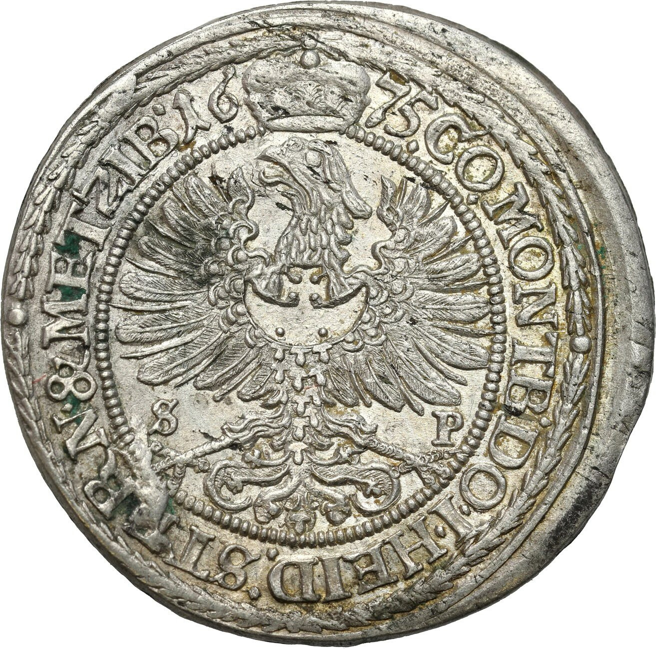 Śląsk, Księstwo Oleśnickie. Sylwiusz Fryderyk (1664-1697). 15 krajcarów 1675 SP, Oleśnica