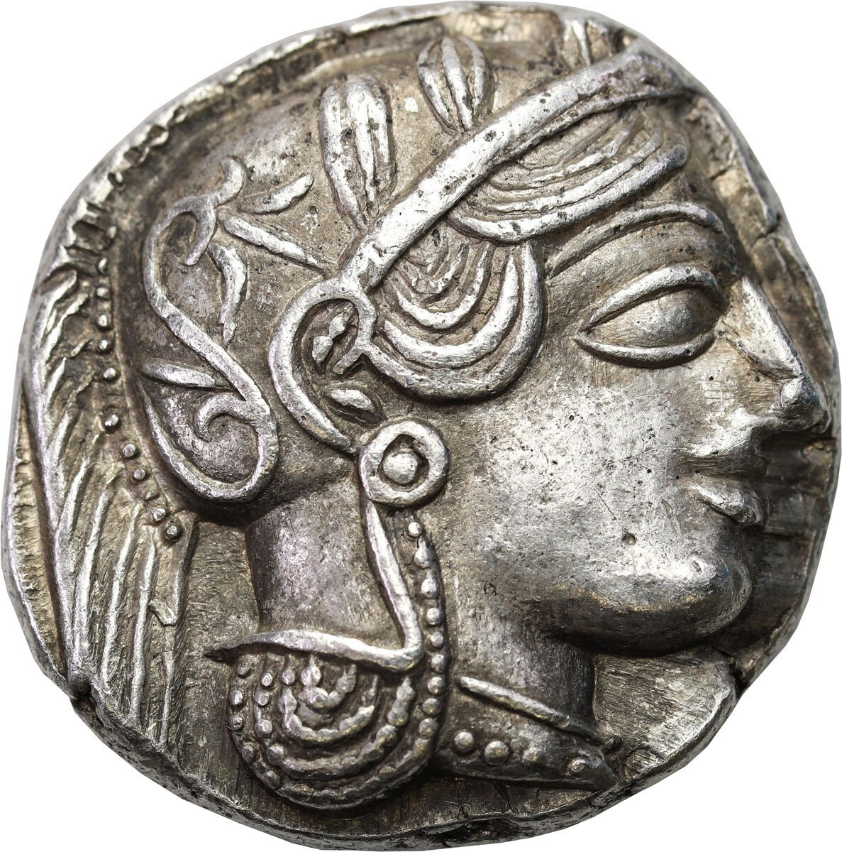 Grecja. Tetradrachma, 454 - 404 p. n. e., Ateny – ŁADNA