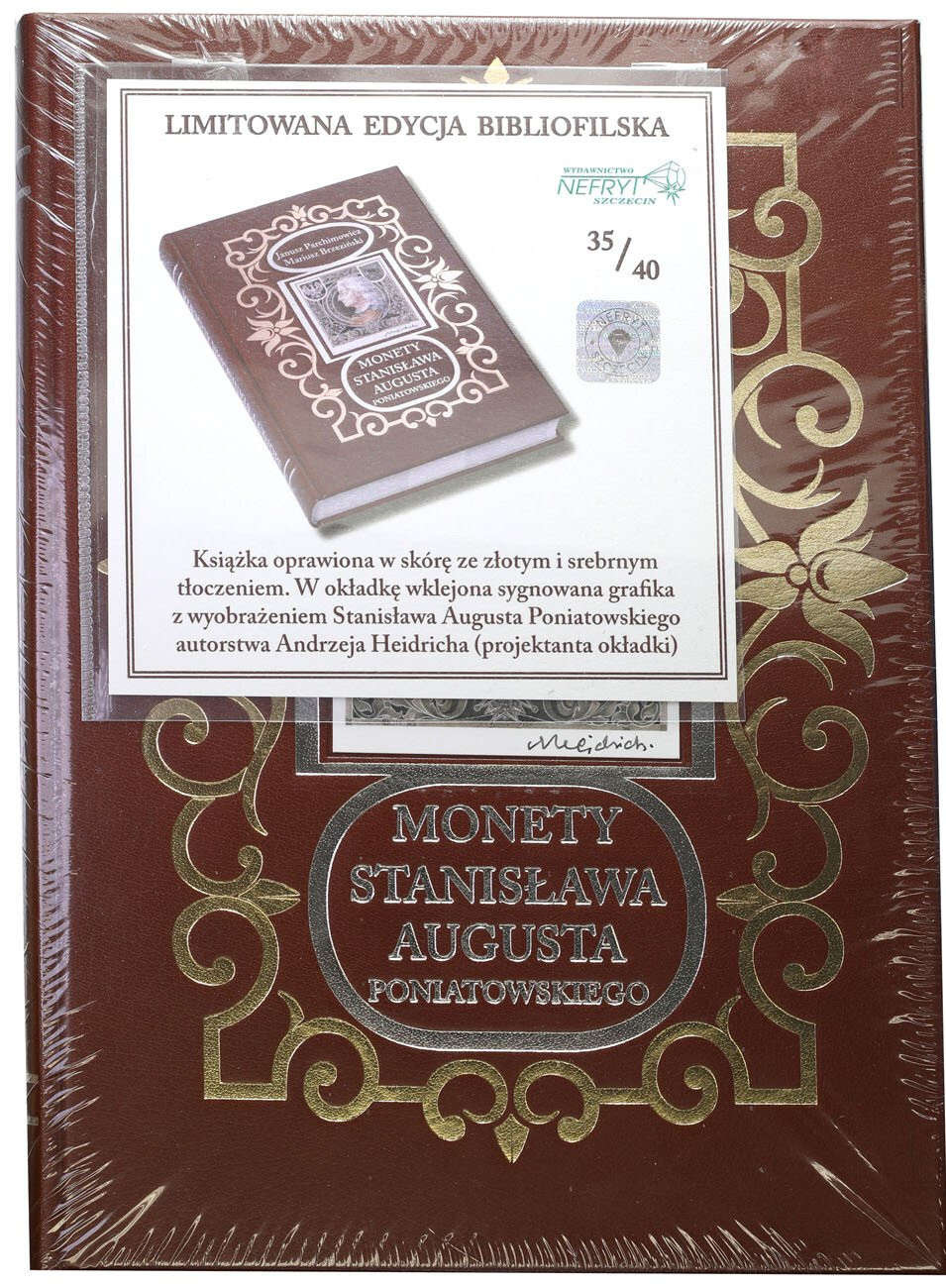 Książka. Monety Stanisława Augusta Poniatowskiego J. Parchimowicz, M. Brzeziński – EDYCJA BIBLIOFILSKA