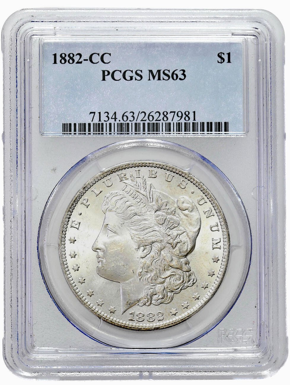 USA. 1 Dolar 1882 CC, Carson City, PCGS MS63 – RZADKI