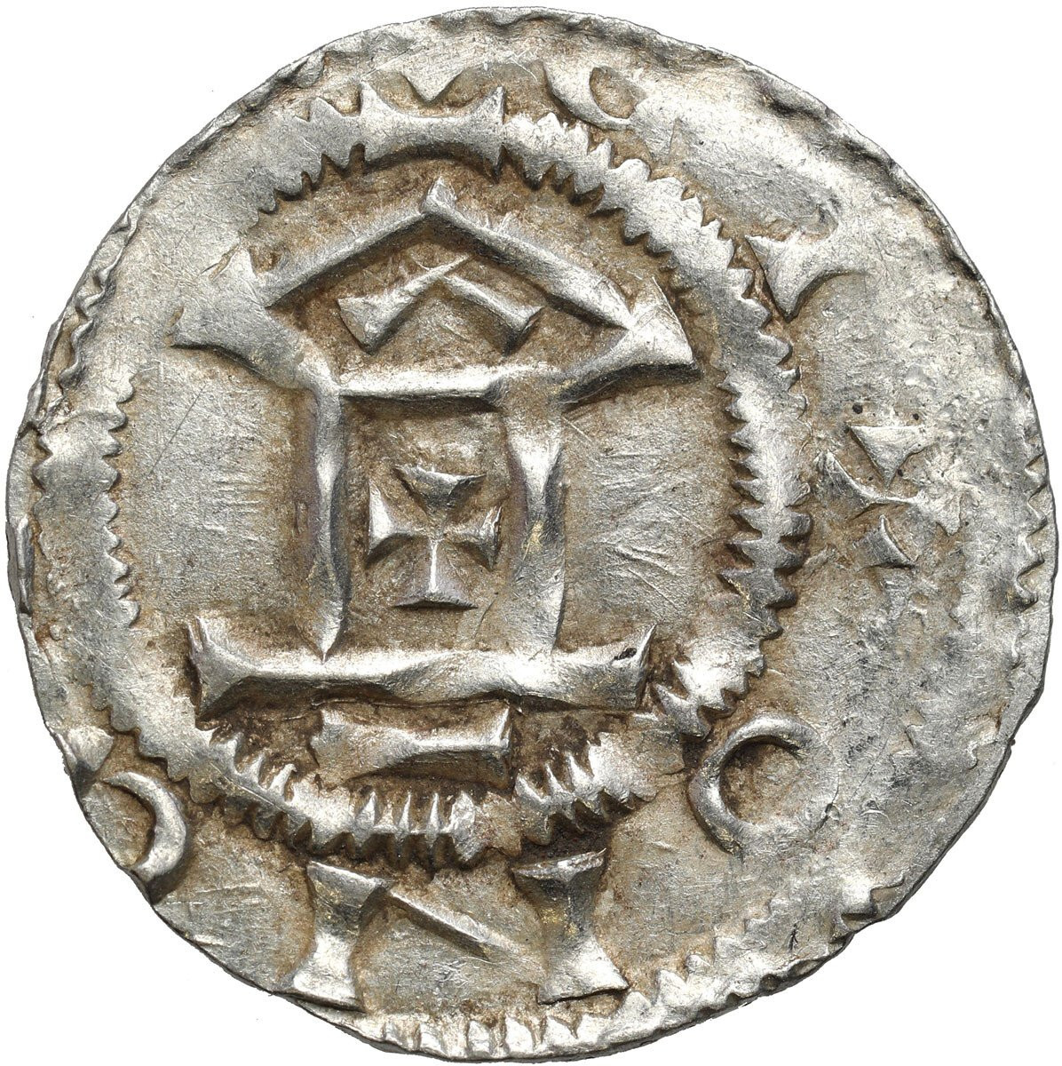 Niemcy, Frankonia – Moguncja. Otto III (983–1002). Denar XX/XI wiek