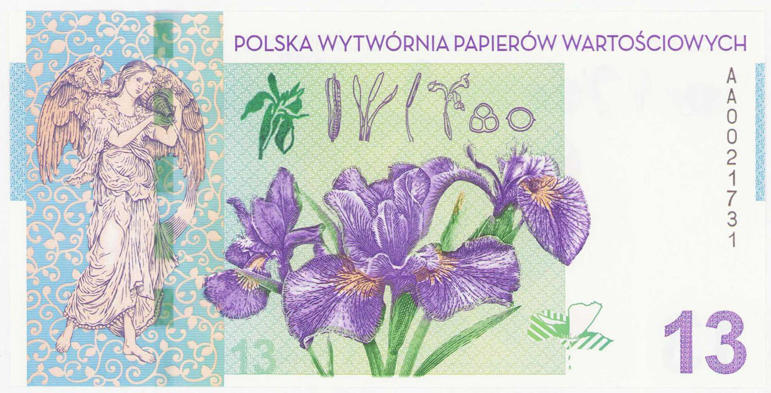Banknot testowy PWPW - Demeter 13 - RZADKI