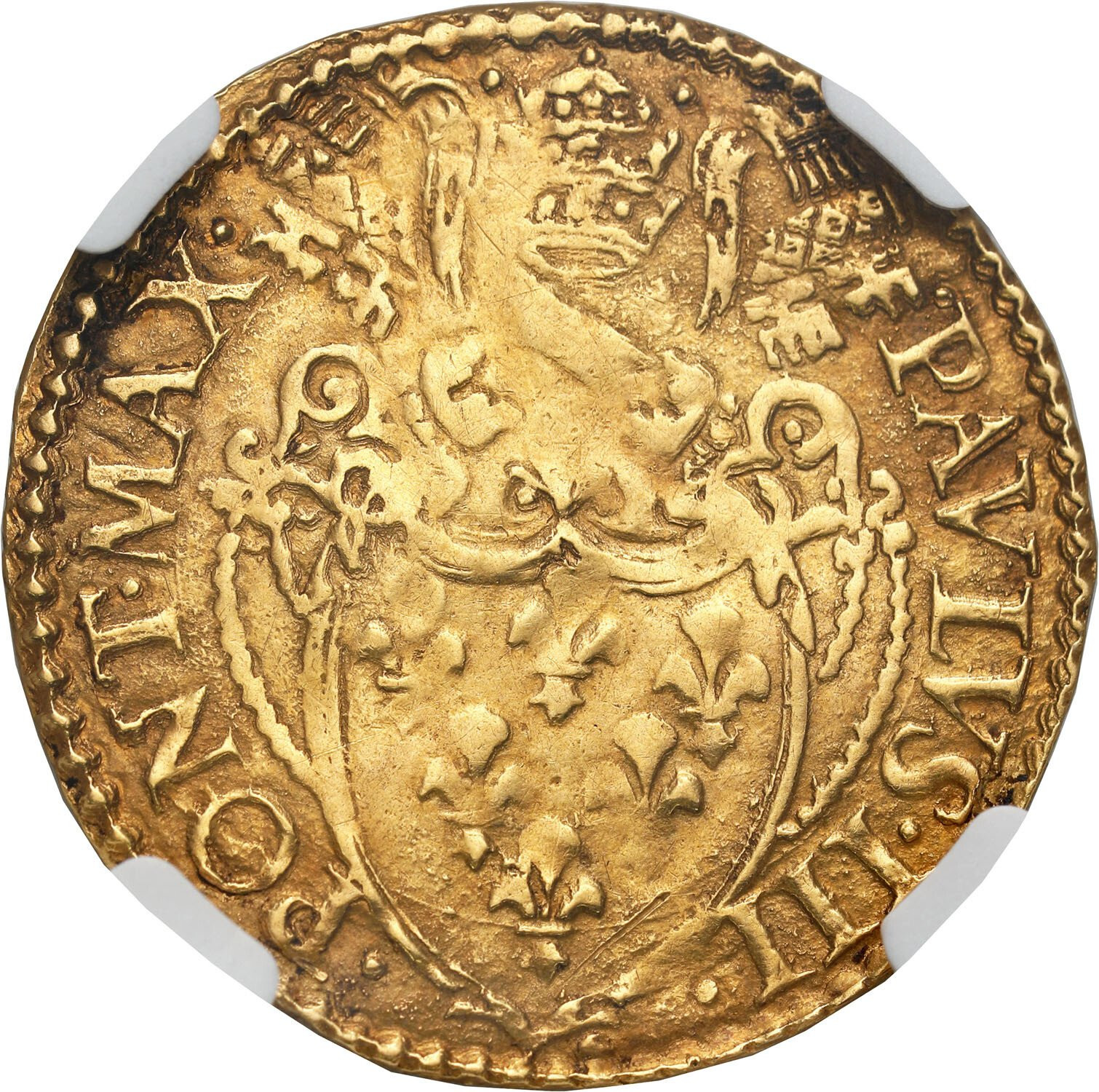 Włochy, Watykan. Paweł III (1534-1549). Scudo, Rzym NGC AU