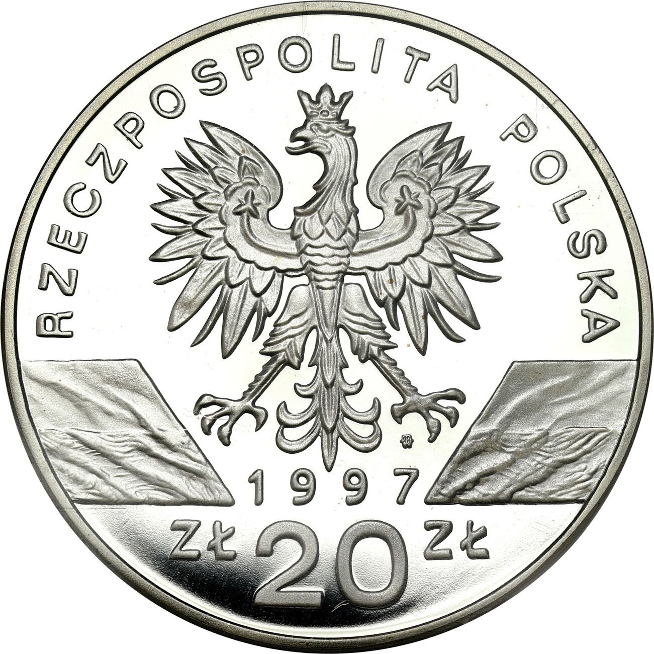 III RP. 20 złotych 1997 Jelonek Rogacz PR70 - RZADSZE
