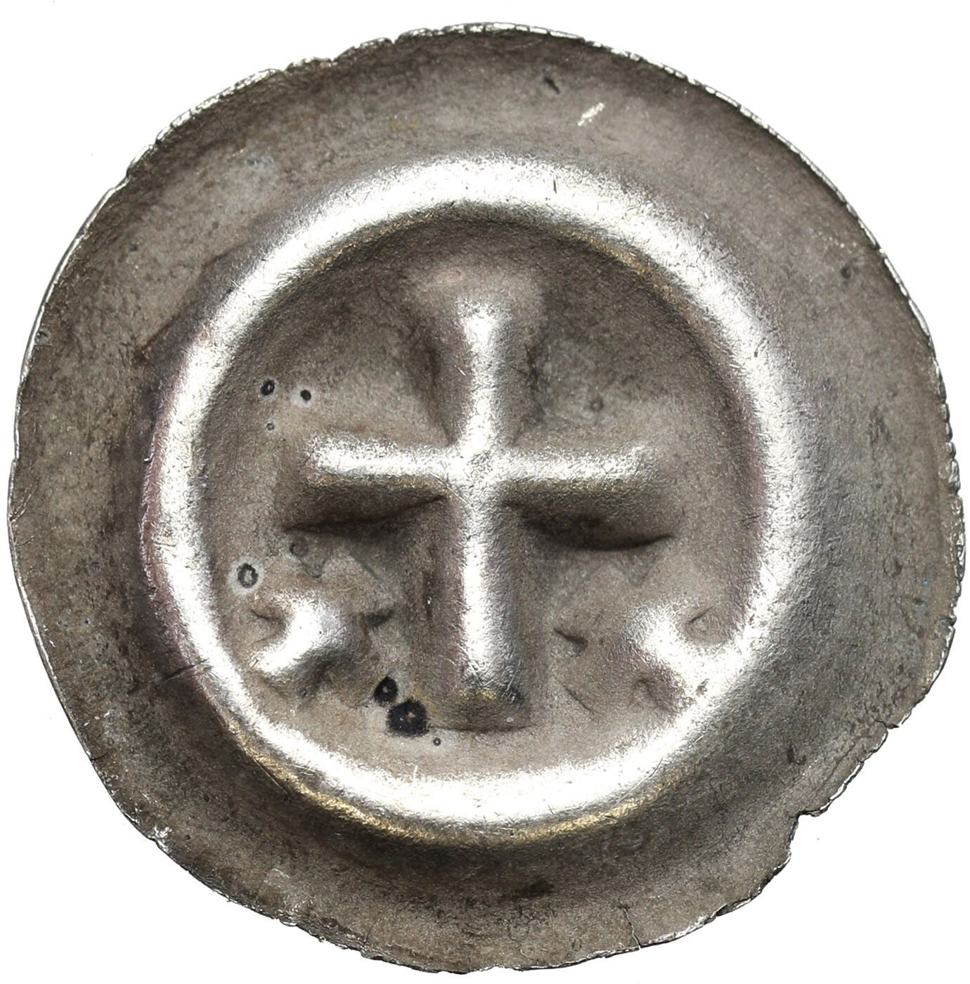Zakon Krzyżacki. Brakteat 1287-1298 - Krzyż łaciński
