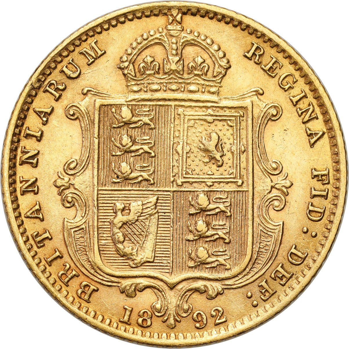 Wielka Brytania, Wiktoria (1837–1901). 1/2 funta jubileuszowe 1892, Londyn