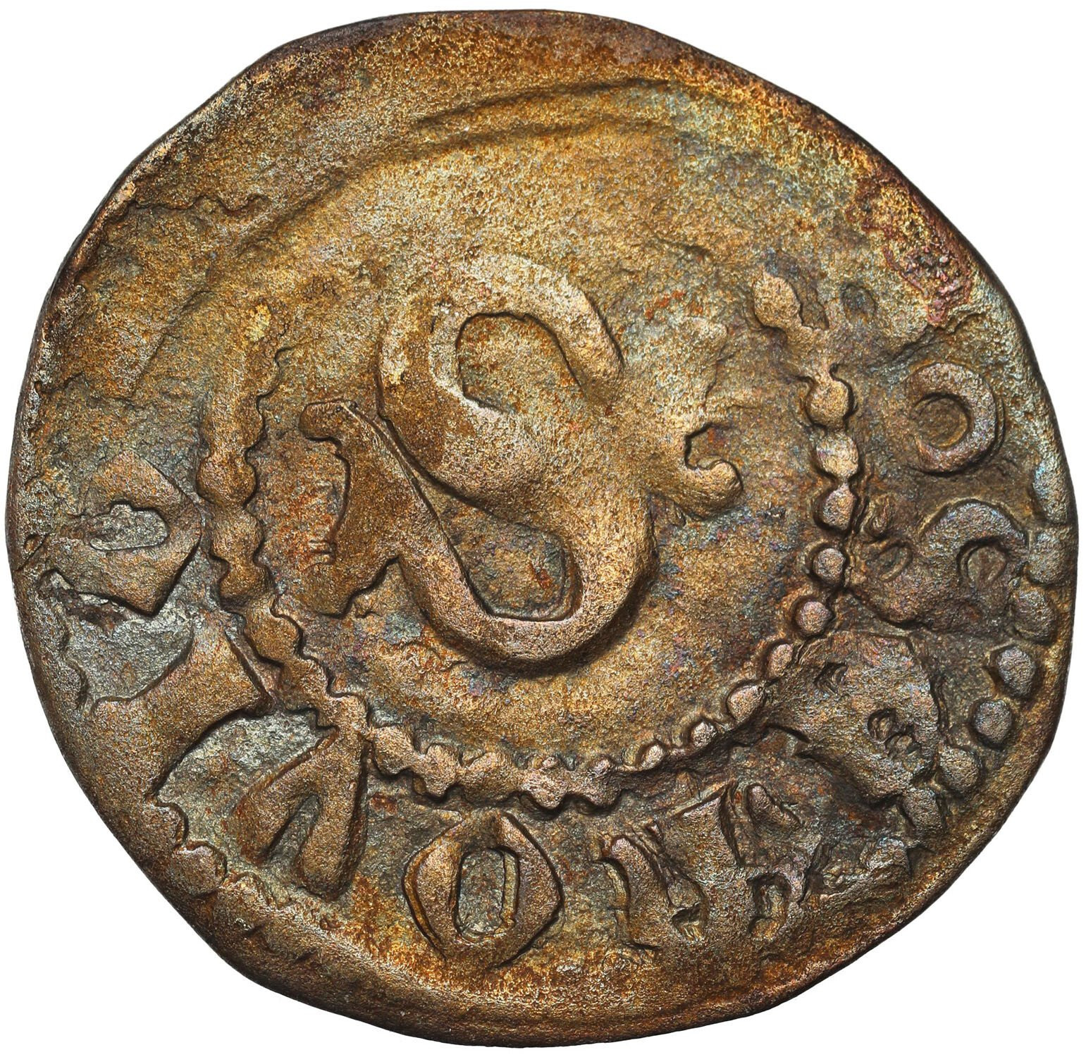 Siemowit IV Mazowiecki (1374-1425). Trzeciak (ternar) bez daty, Płock - RZADKOŚĆ R6