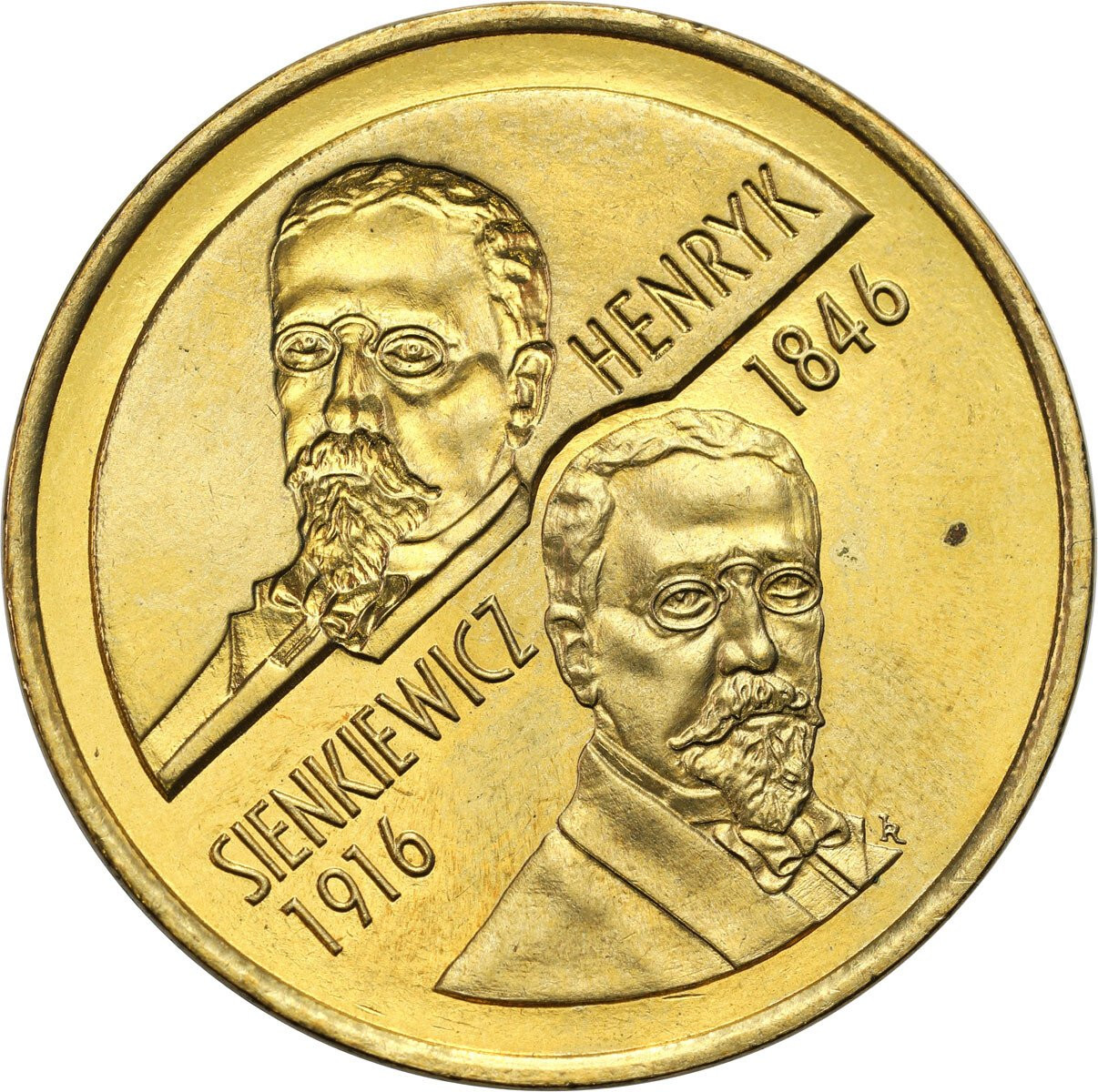 III RP. 2 złote 1996 Henryk Sienkiewicz – PIĘKNE