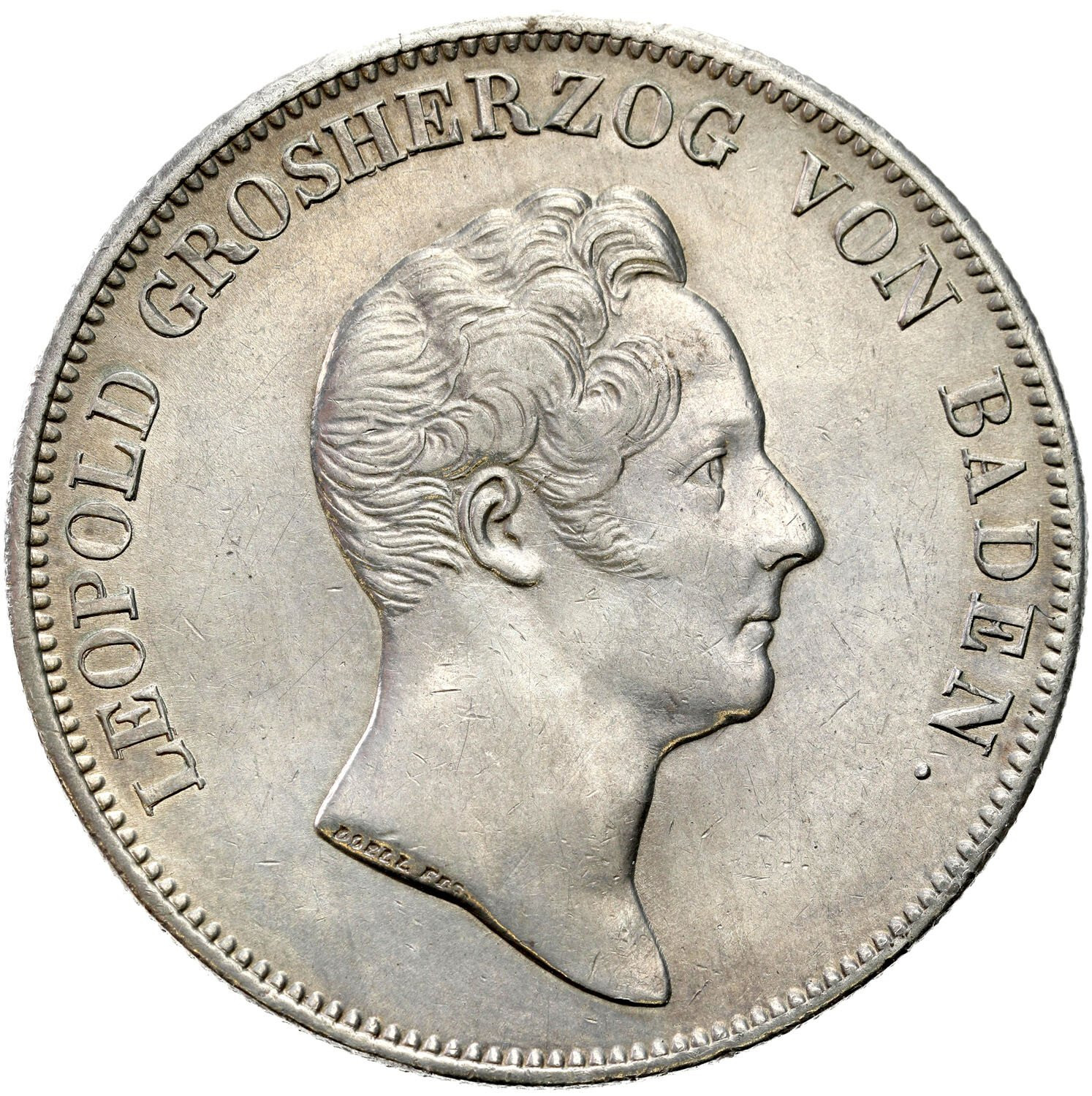Niemcy. Badenia-Durlach. Leopold (1830-1852).  Talar 1832, Karlsruhe 