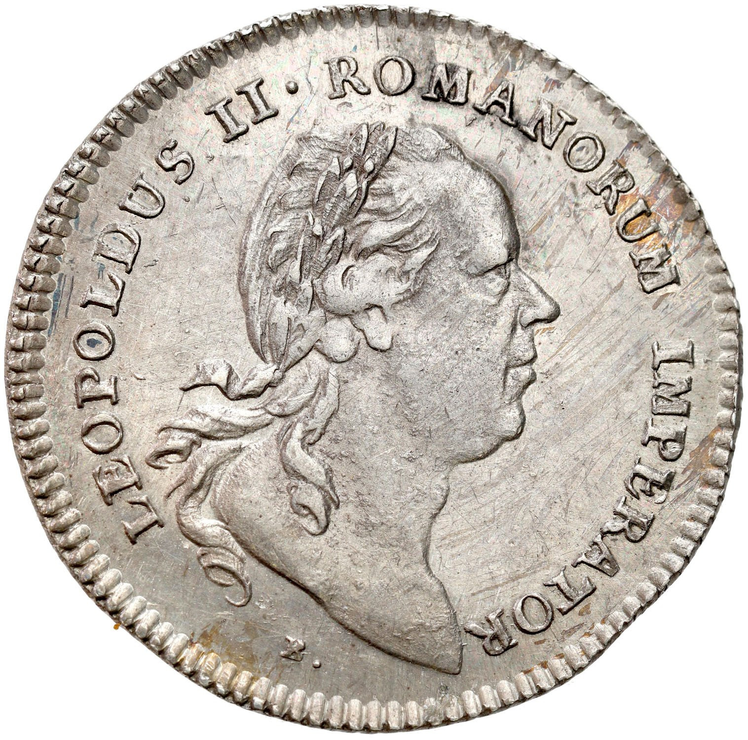 Austria, Leopold II (1790-1792). Żeton koronacyjny na króla rzymskiego we Frankfurcie