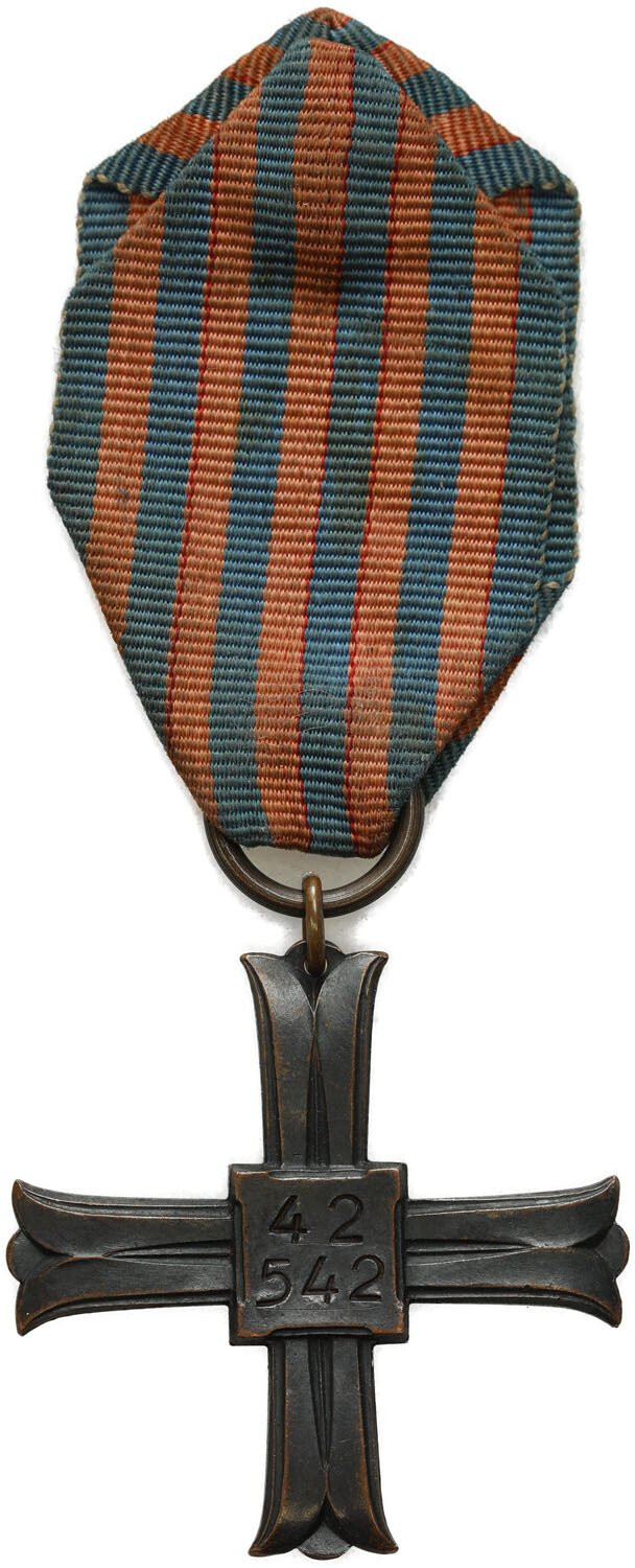 Krzyż Monte Cassino z numerem 42542 - RZADKI