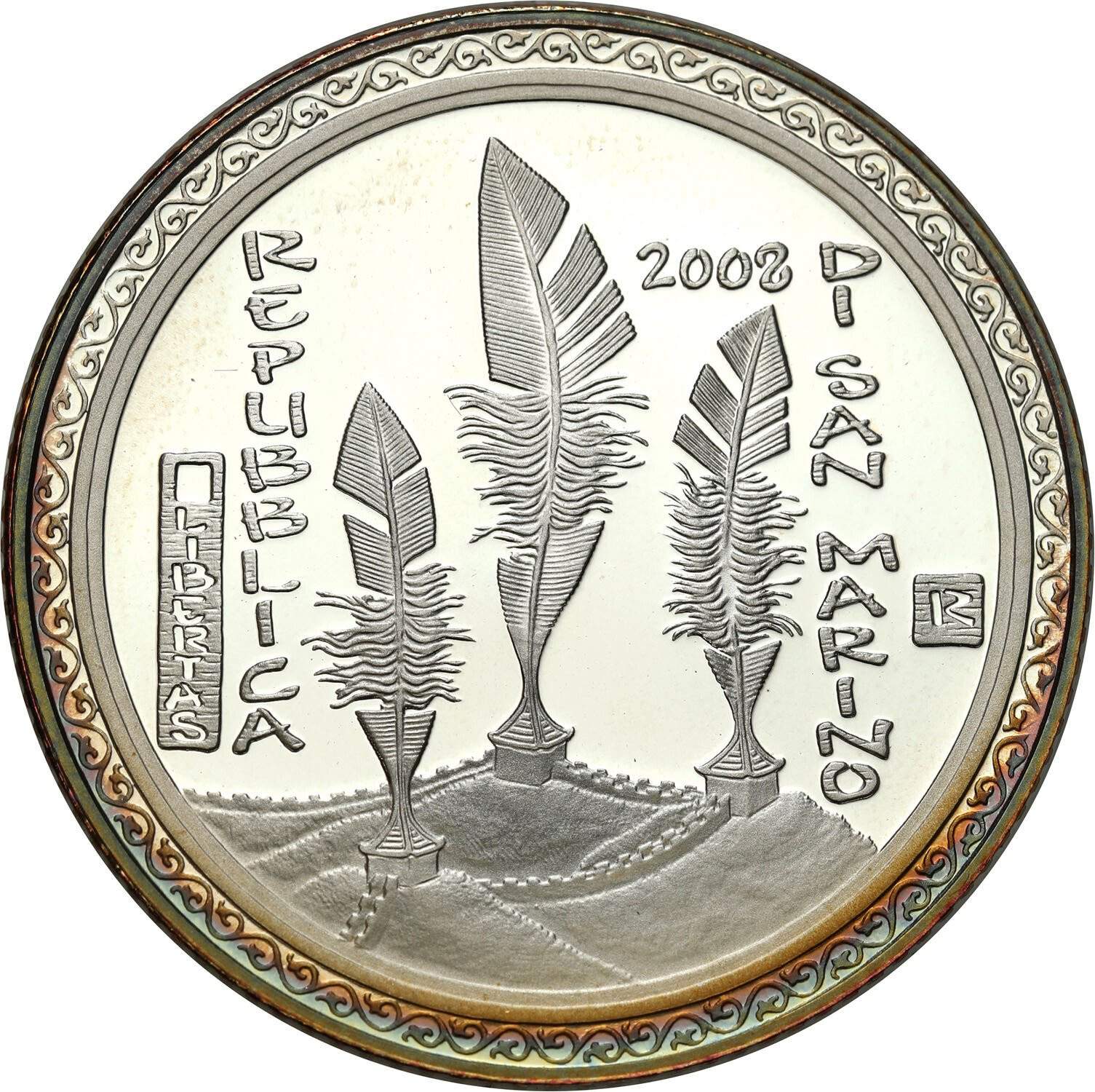 Włochy. San Marino. 5 euro 2008 Olimpiada Pekin