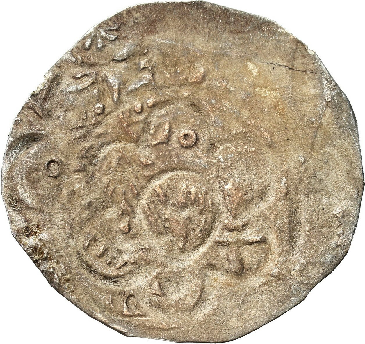 Niemcy, Norymberga. Fryderyk I Barbarossa (1152-1190), fenig około 1180-1190 - RZADKI