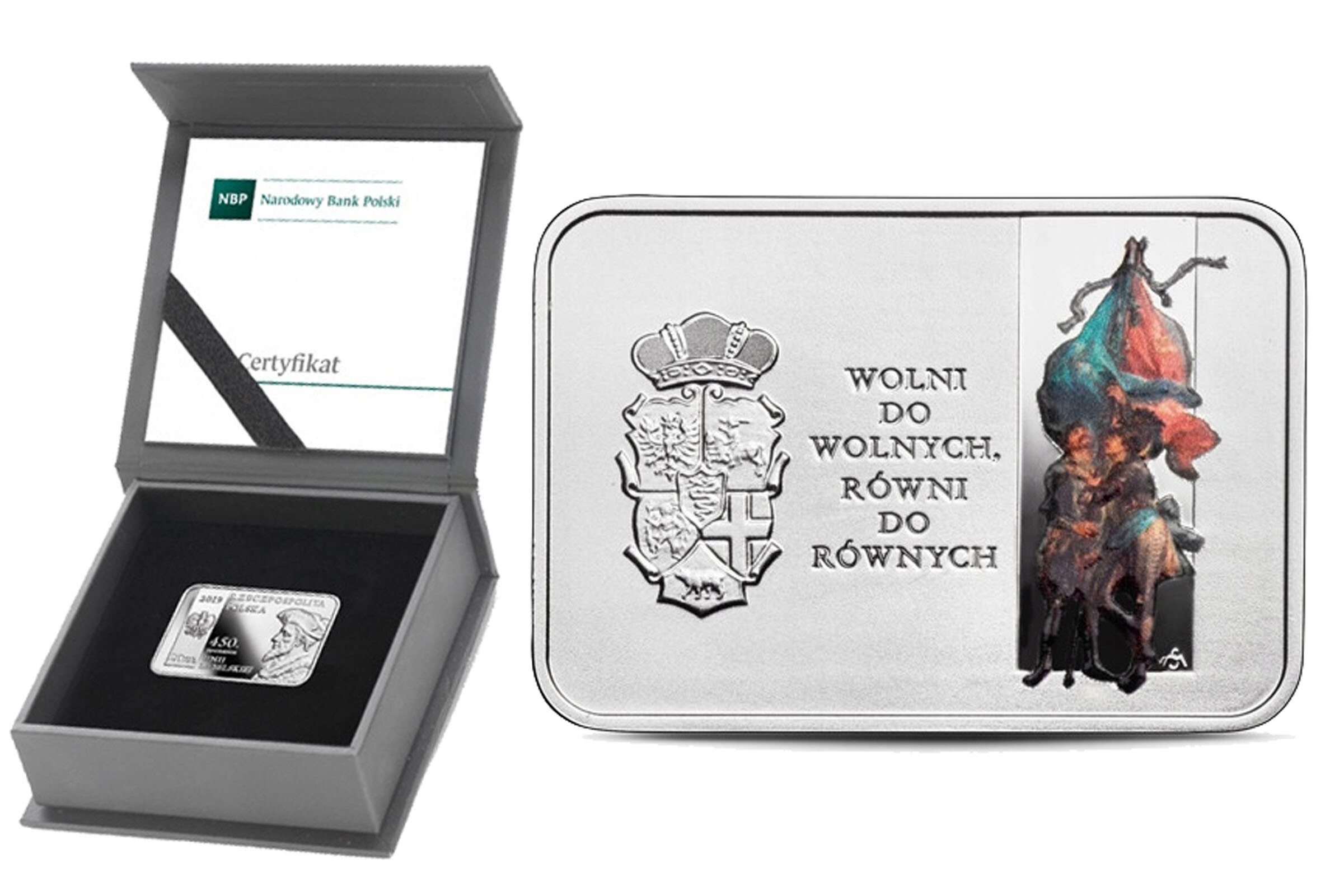 20 złotych 2019 - 450 Rocznica Unii Lubelskiej
