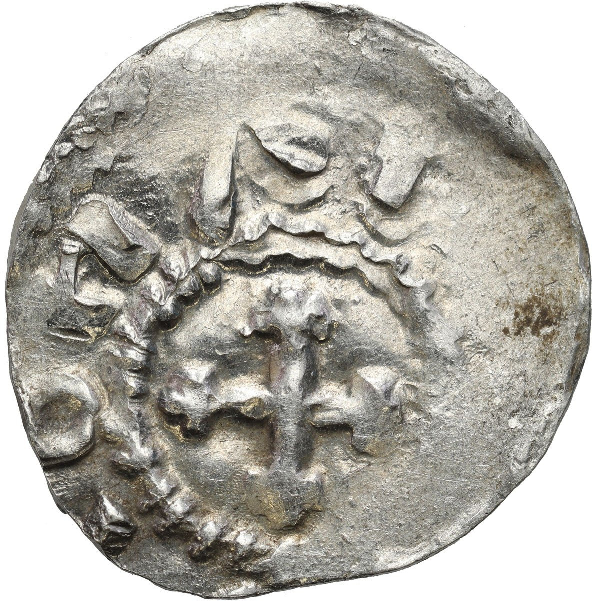 Niemcy, Szwabia – Strasburg. Otto III (983–1002). Denar 983-1002 