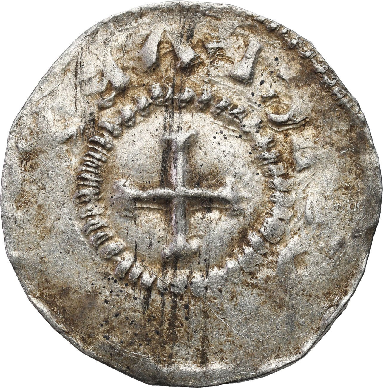 Niemcy, Szwabia – Strasburg. Otto III (983–1002). Denar 983-1002
