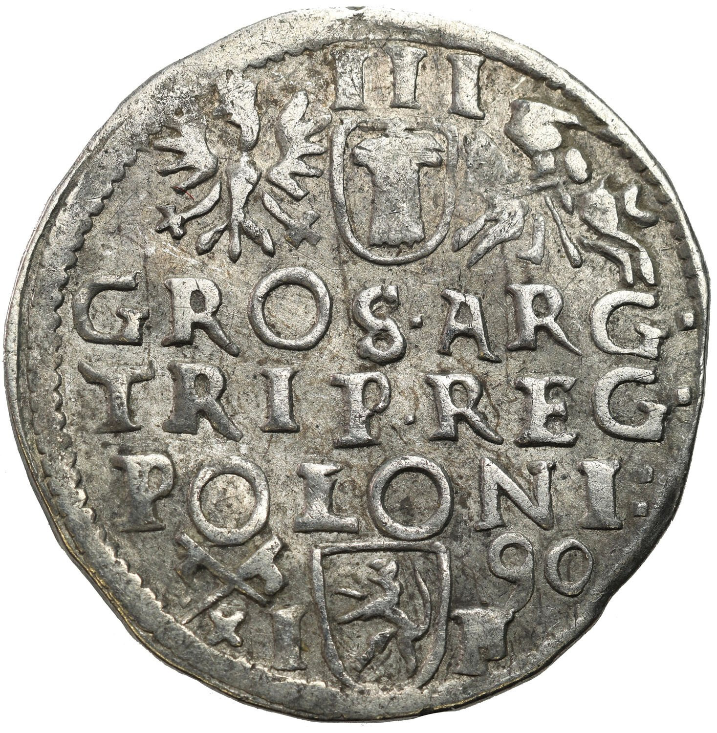 Zygmunt III Waza. Trojak (3 grosze) 1590, Poznań - NIENOTOWANY 