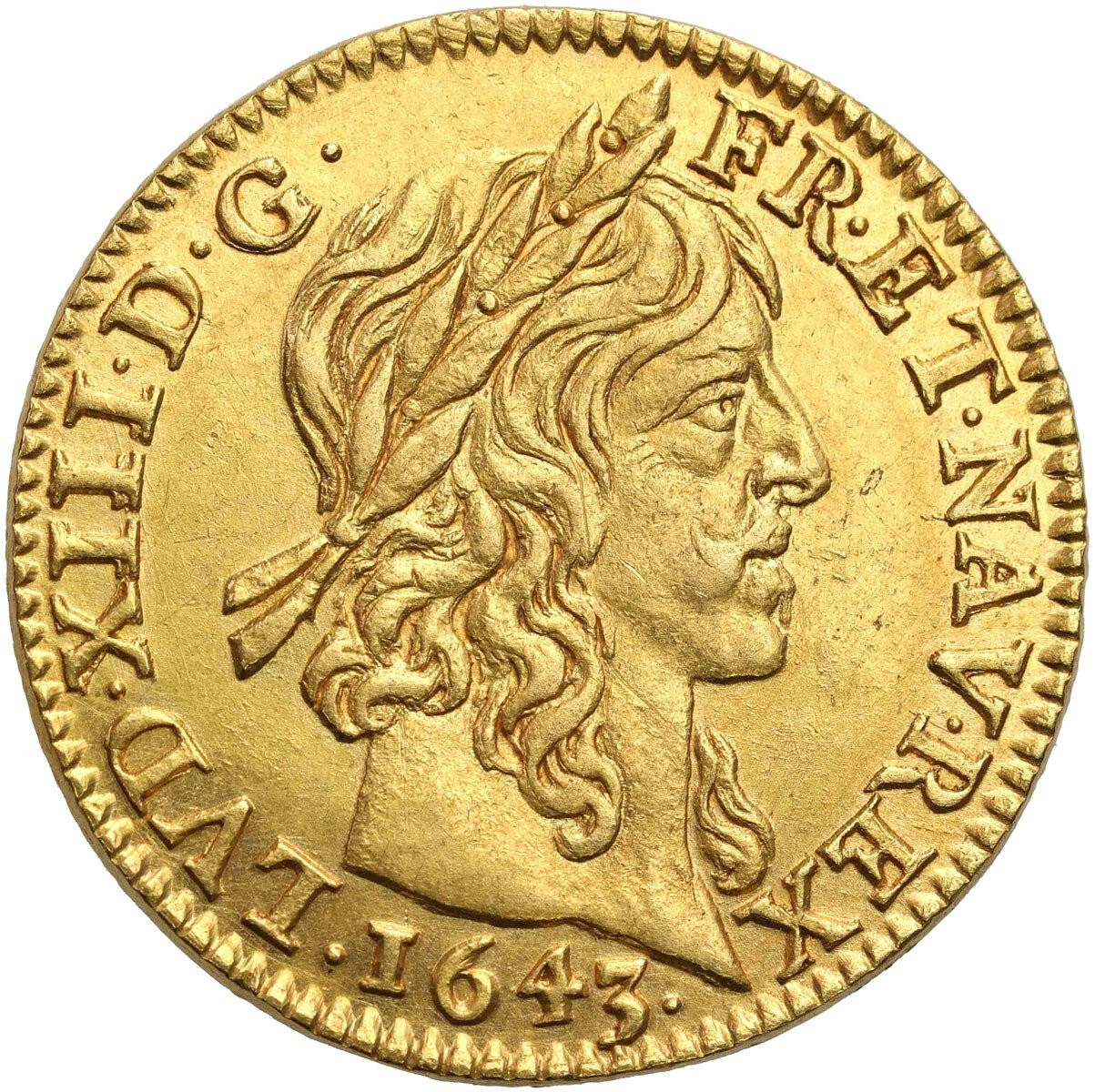 Francja. Ludwik XIII demi Louis d'or 1643 A, Paris