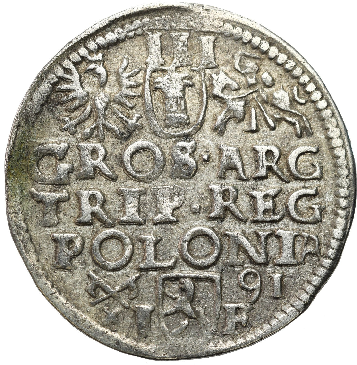Zygmunt III Waza. Trojak (3 grosze) 1591, Poznań - NIENOTOWANY