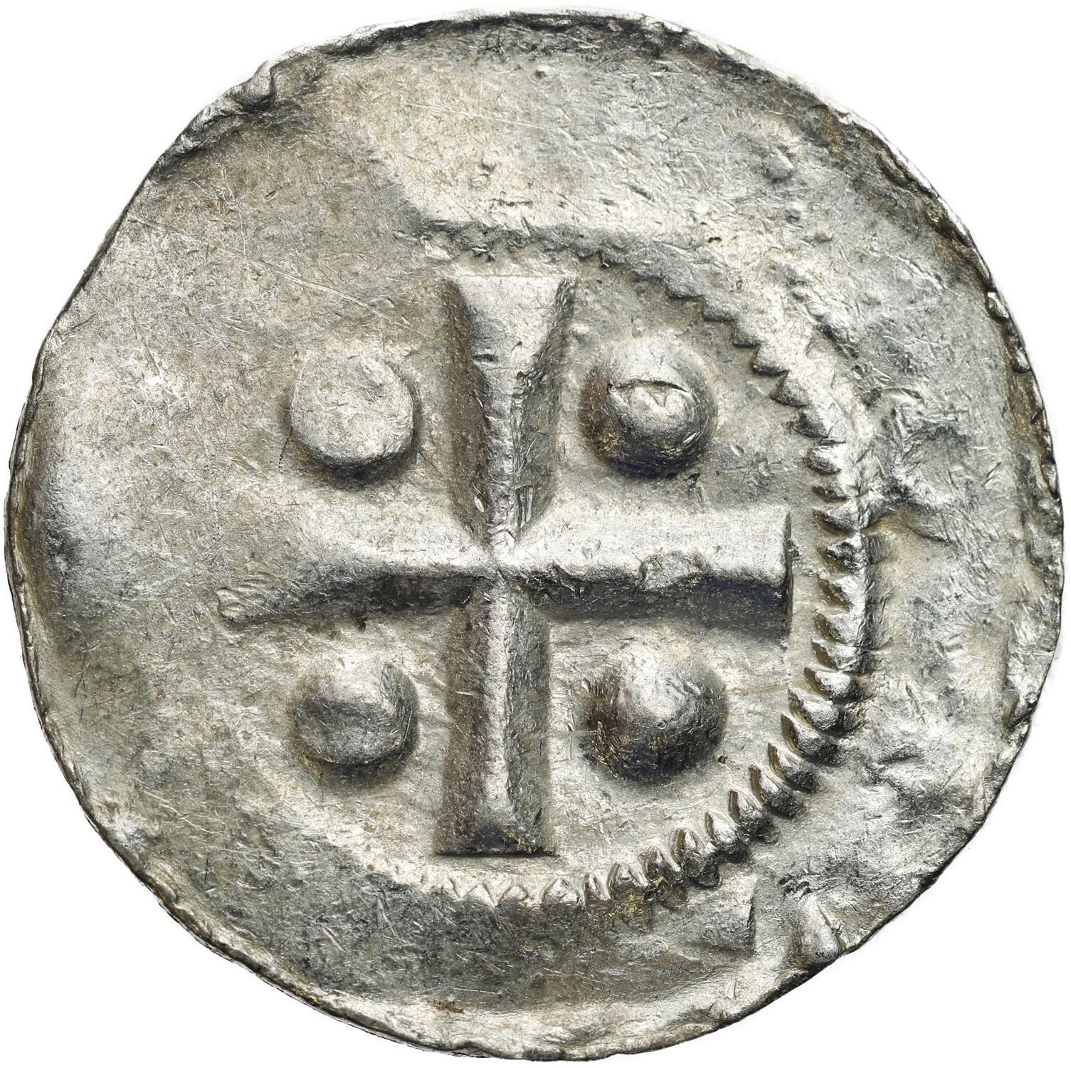 Niemcy, Frankonia – Moguncja. Otto III (983–1002). Denar - ŁADNY
