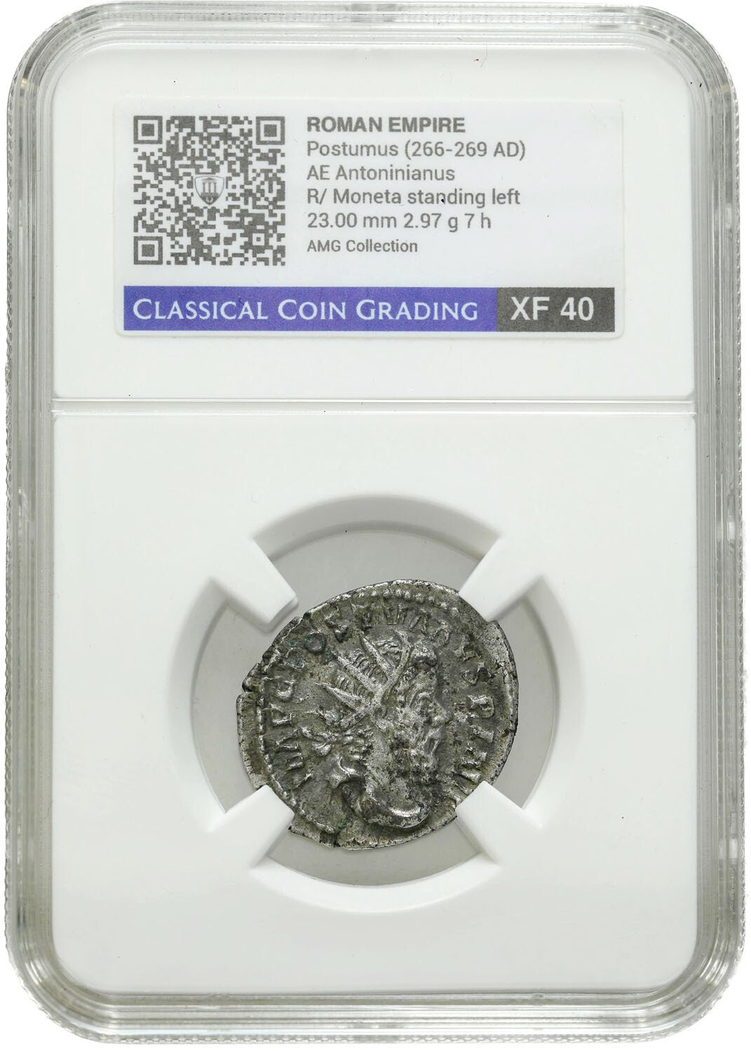 Cesarstwo Rzymskie. Postumus (266-269) Antoninianus CCG XF40