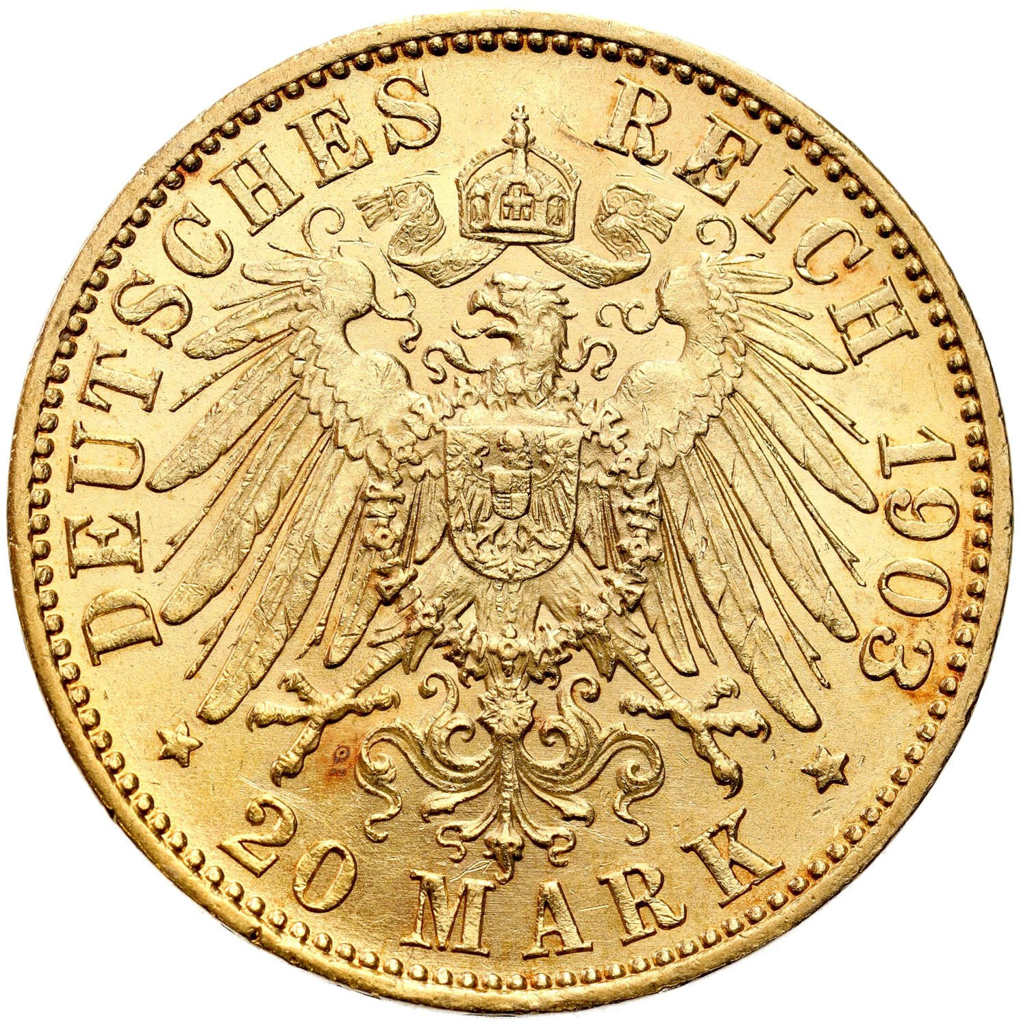 Niemcy. Prusy Wilhelm II 20 Marek 1903 A, Berlin