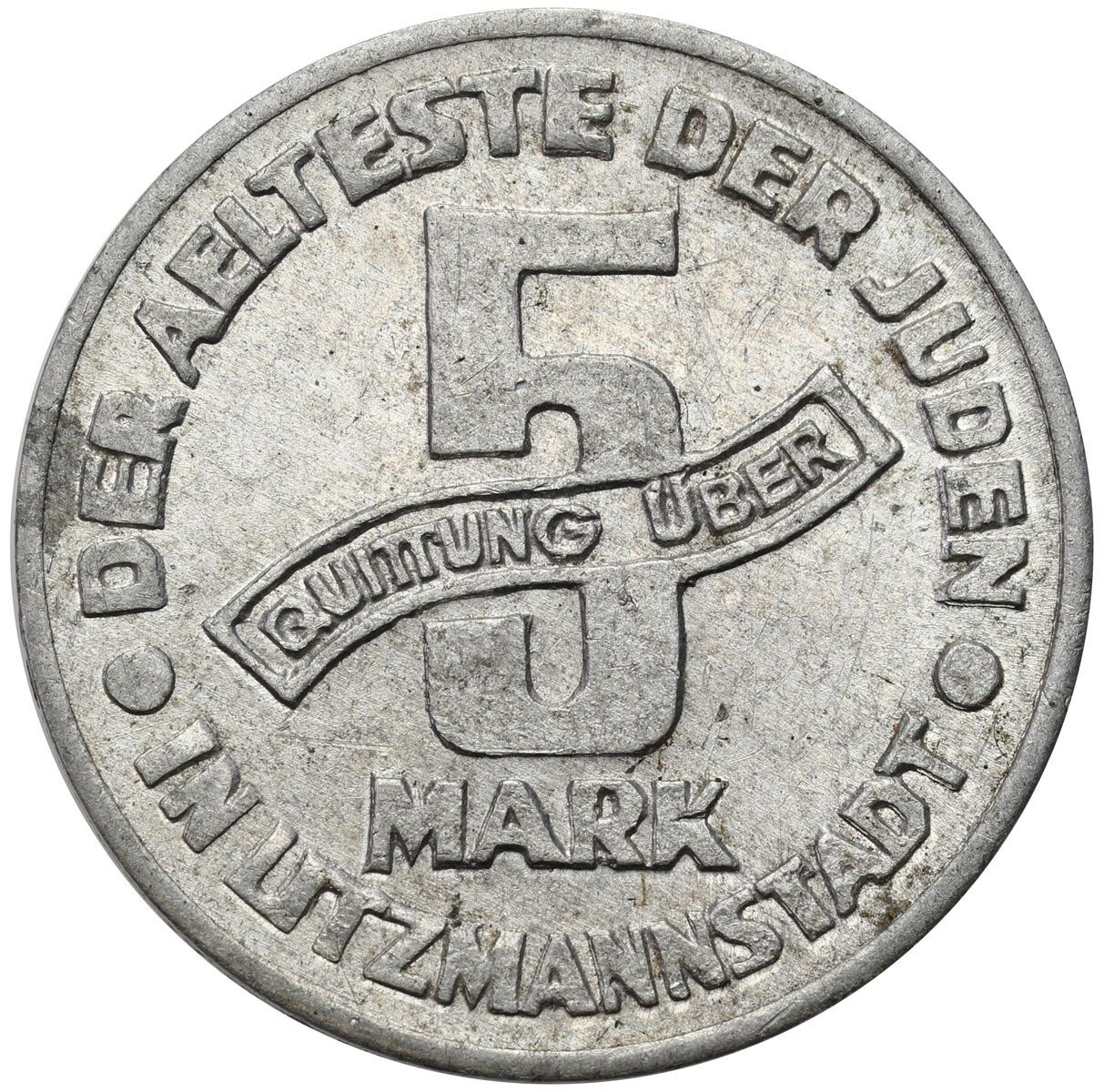 Getto Łódź. 5 marek 1943, aluminium – PIĘKNE