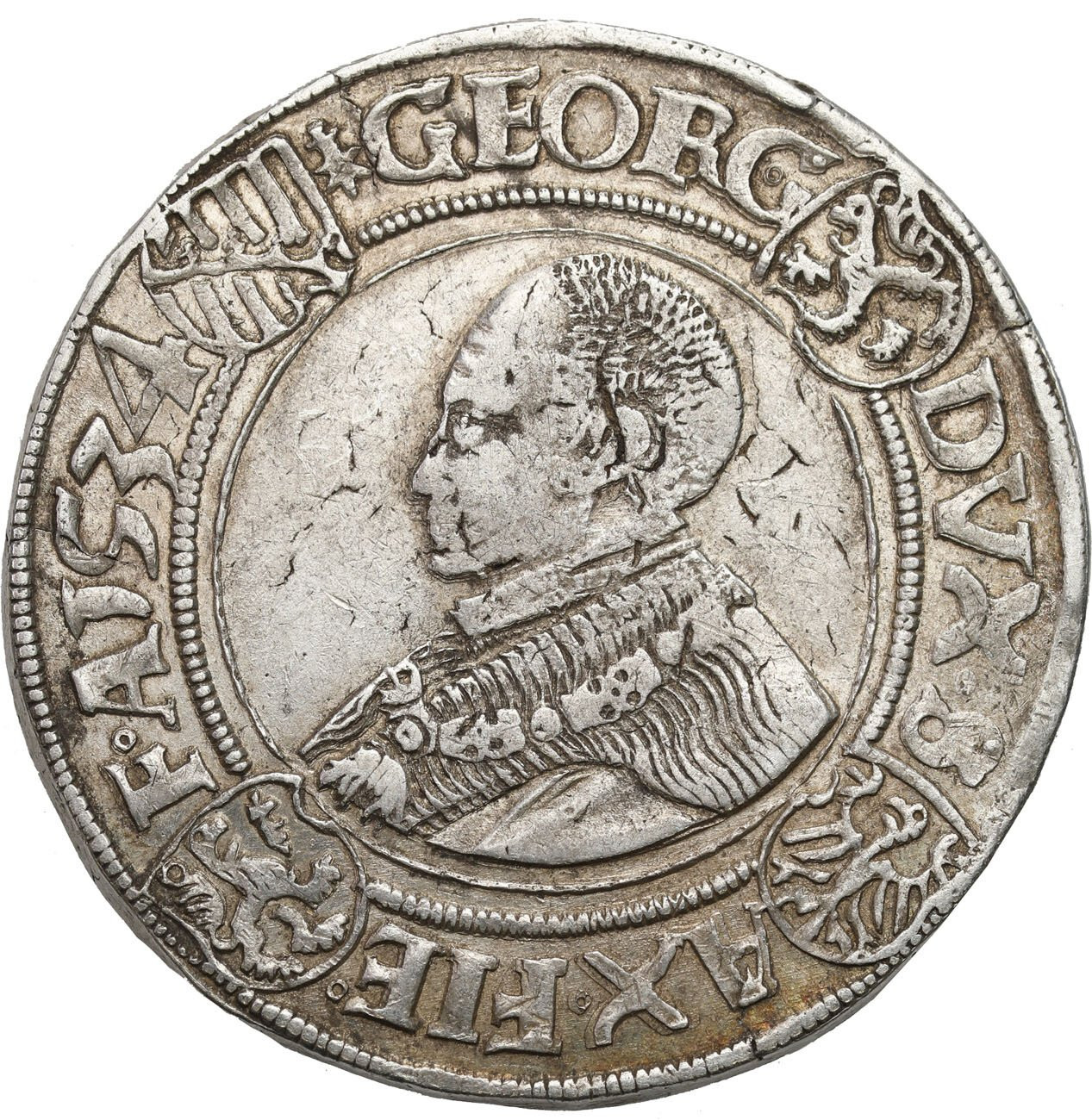 Niemcy, Saksonia. Johann Friedrich i Georg (1534-1539). Talar 1534, Annaberg