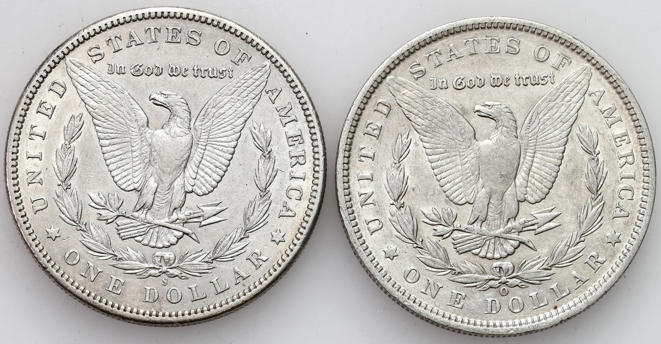 USA. Dolar 1891 O, New Orlean i dolar 1898 S, San Francisco, zestaw 2 sztuk