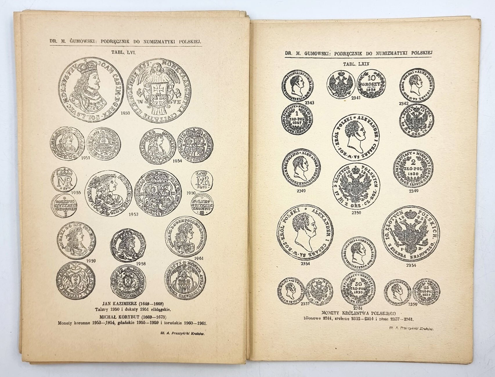 Podręcznik Numizmatyki Polskiej. Marian Gumowski, Kraków 1914