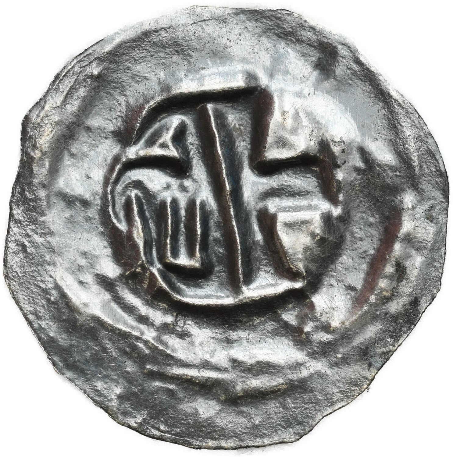 Śląsk, Księstwo Opolskie. Bernard 1400–1449 lub Mikołaj I (1439–1476). Brakteat XV w., Opole