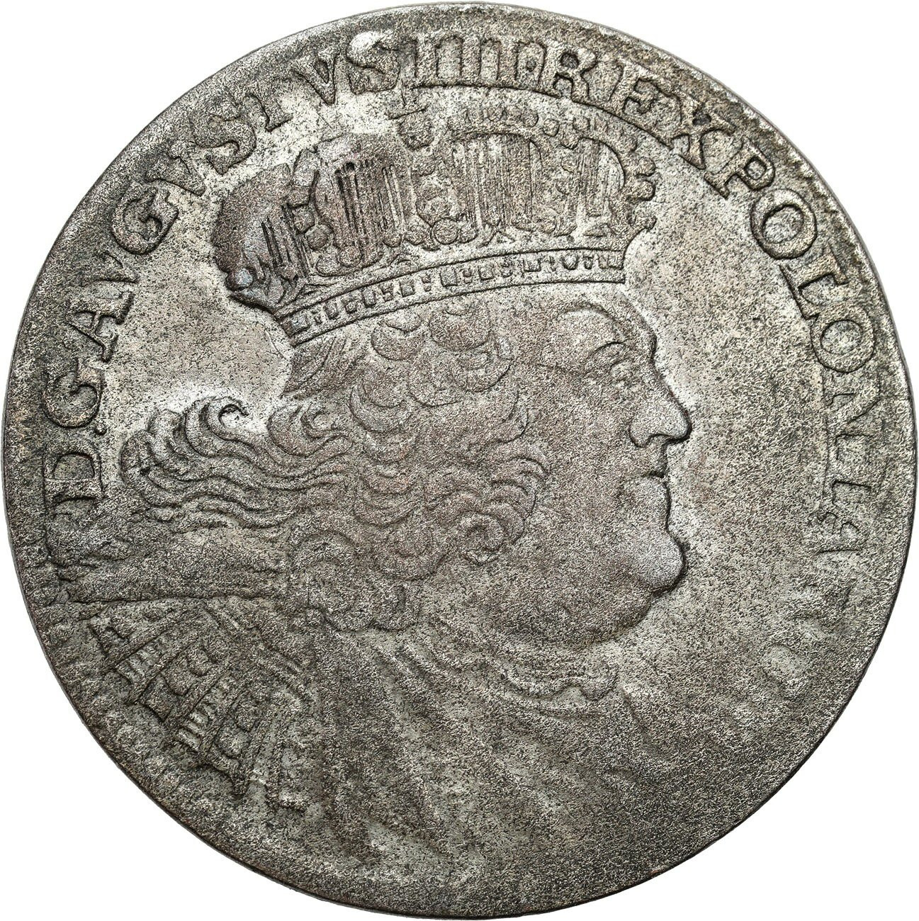 August III Sas. Ort (18 groszy) 1754, Lipsk